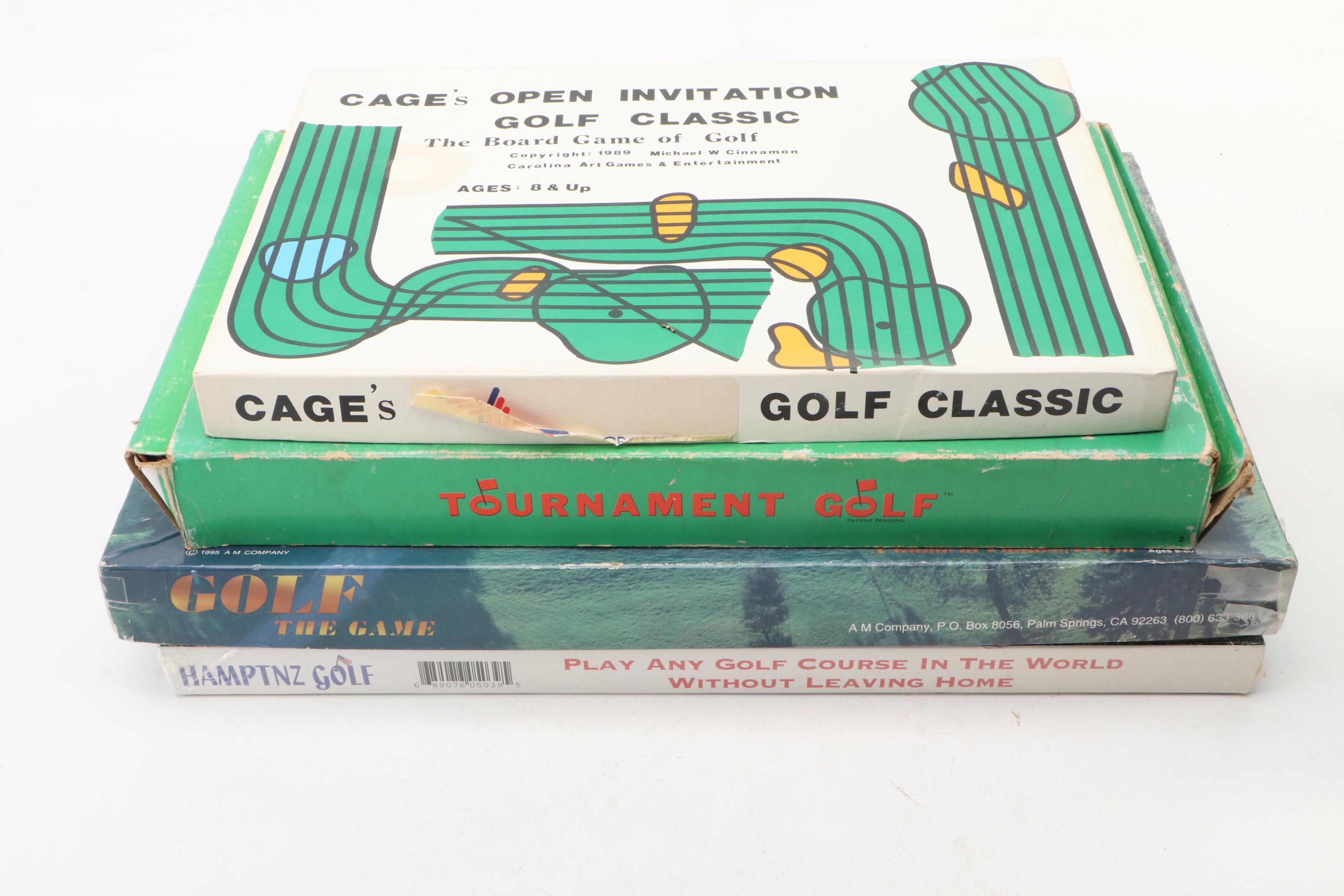 "Wipe-Out Golf", "Mulligan", "Tournament Golf", and More Golf Themed Board Games