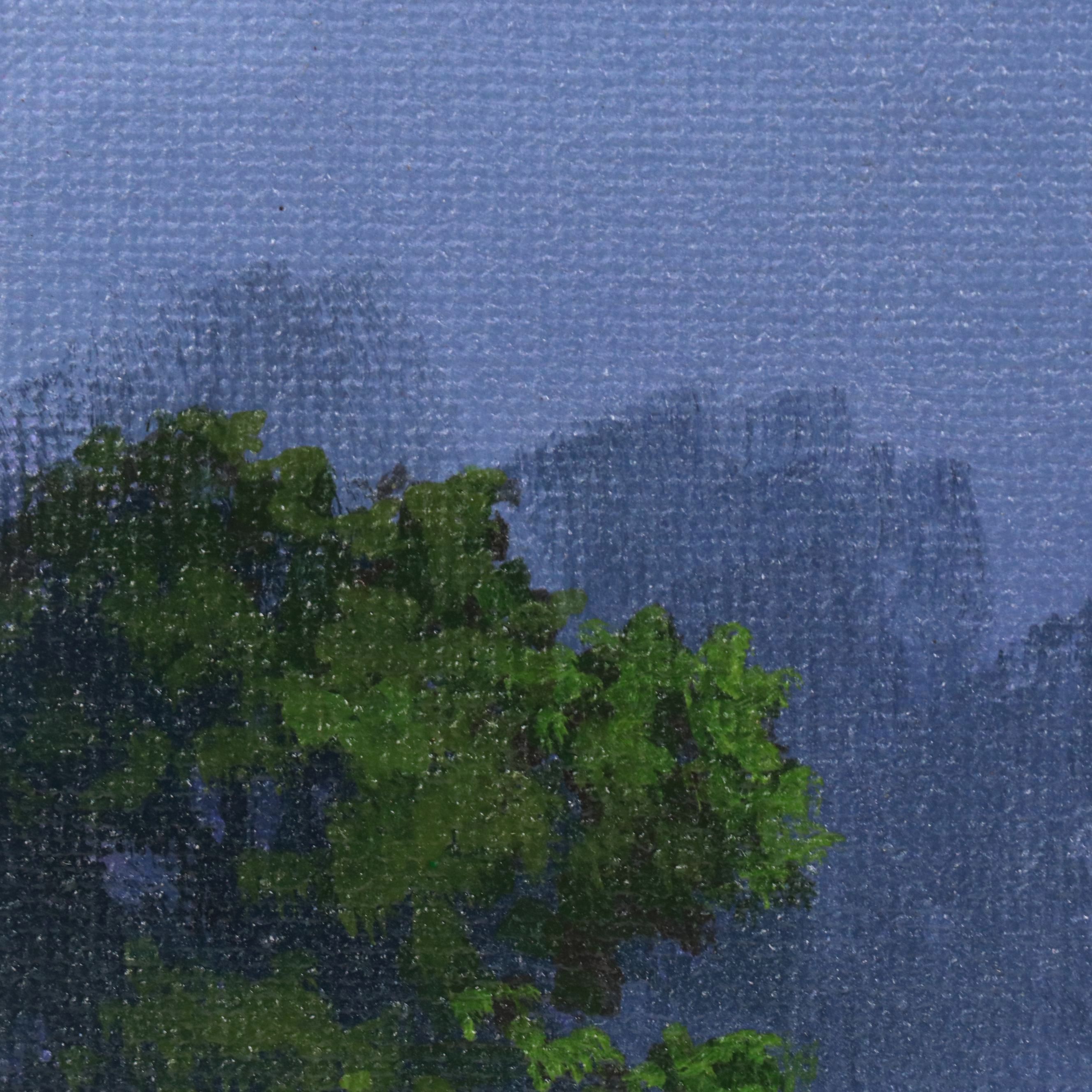 Doug "Bumo" Johnpeer Nocturne Landscape Oil Painting, 2025