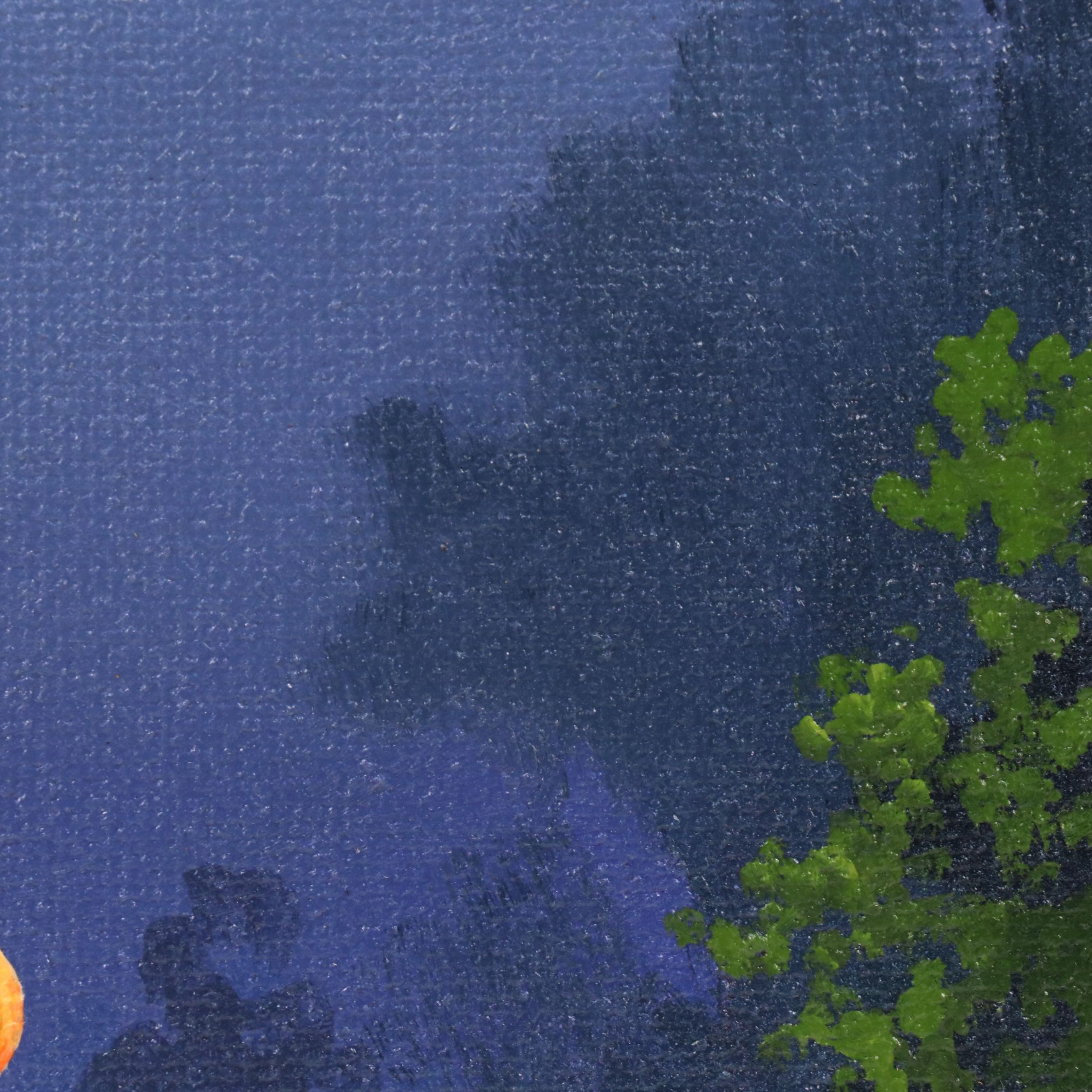 Doug "Bumo" Johnpeer Nocturne Landscape Oil Painting, 2025