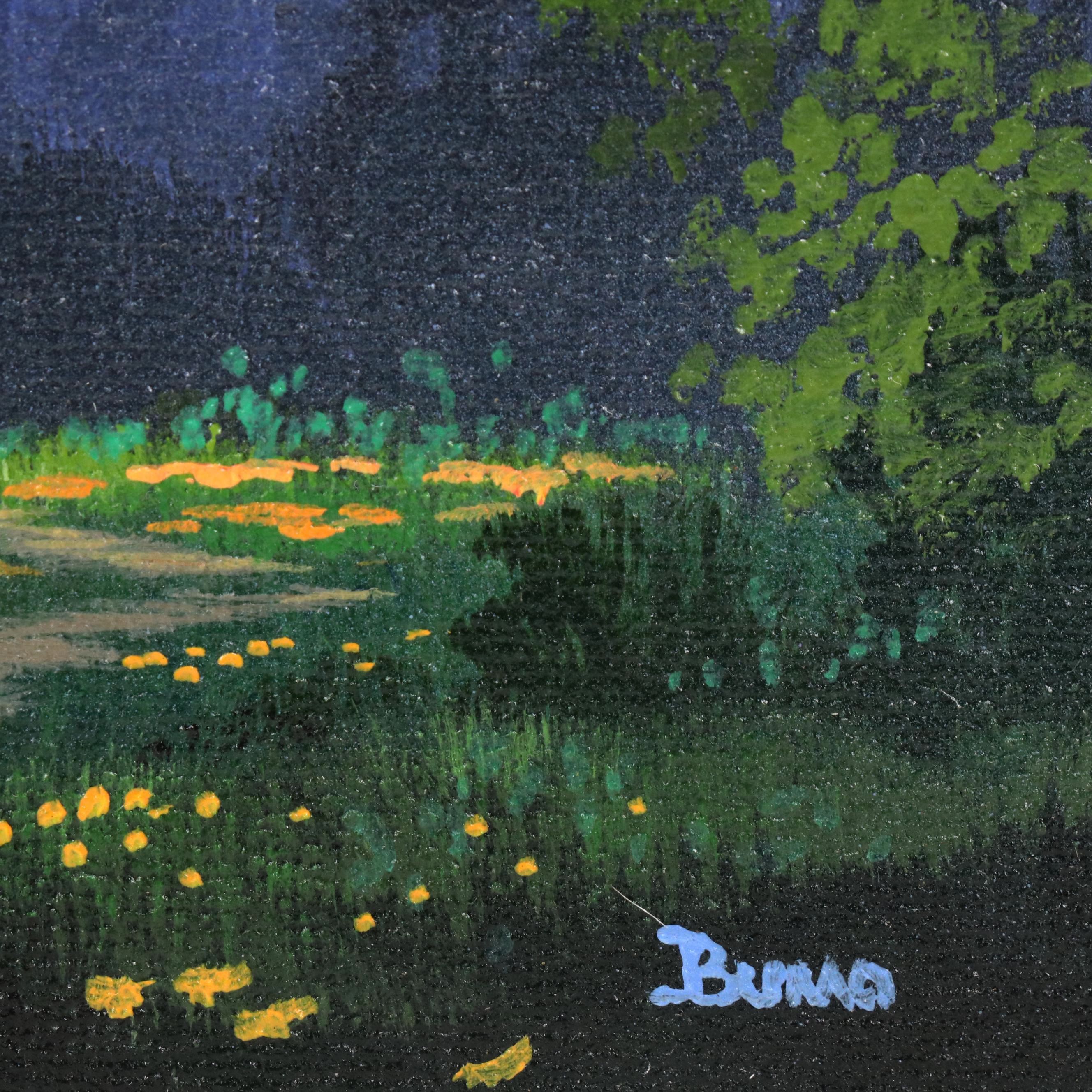 Doug "Bumo" Johnpeer Nocturne Landscape Oil Painting, 2025