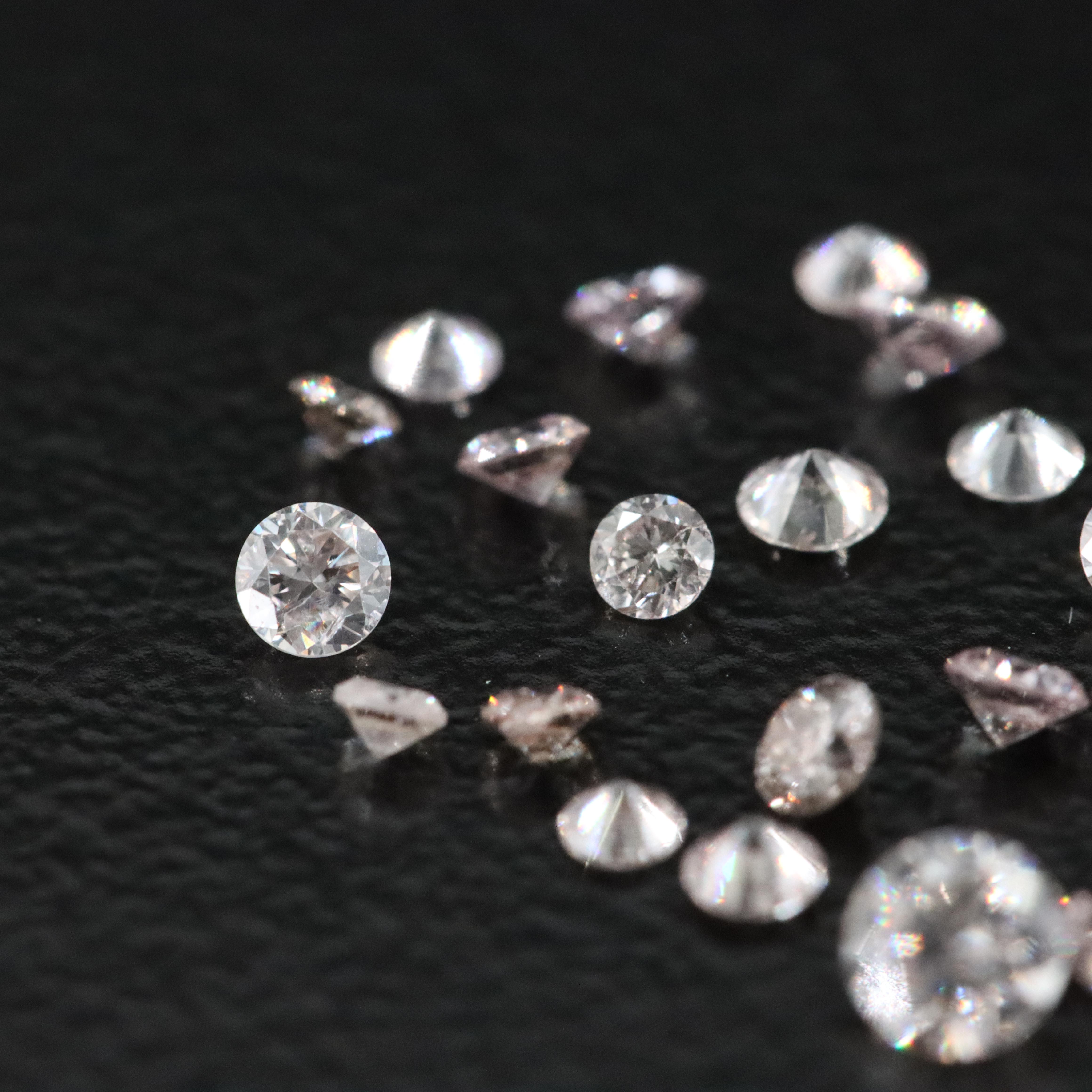 Loose 1.00 CTW Diamond and Fancy Pink Diamond Lot