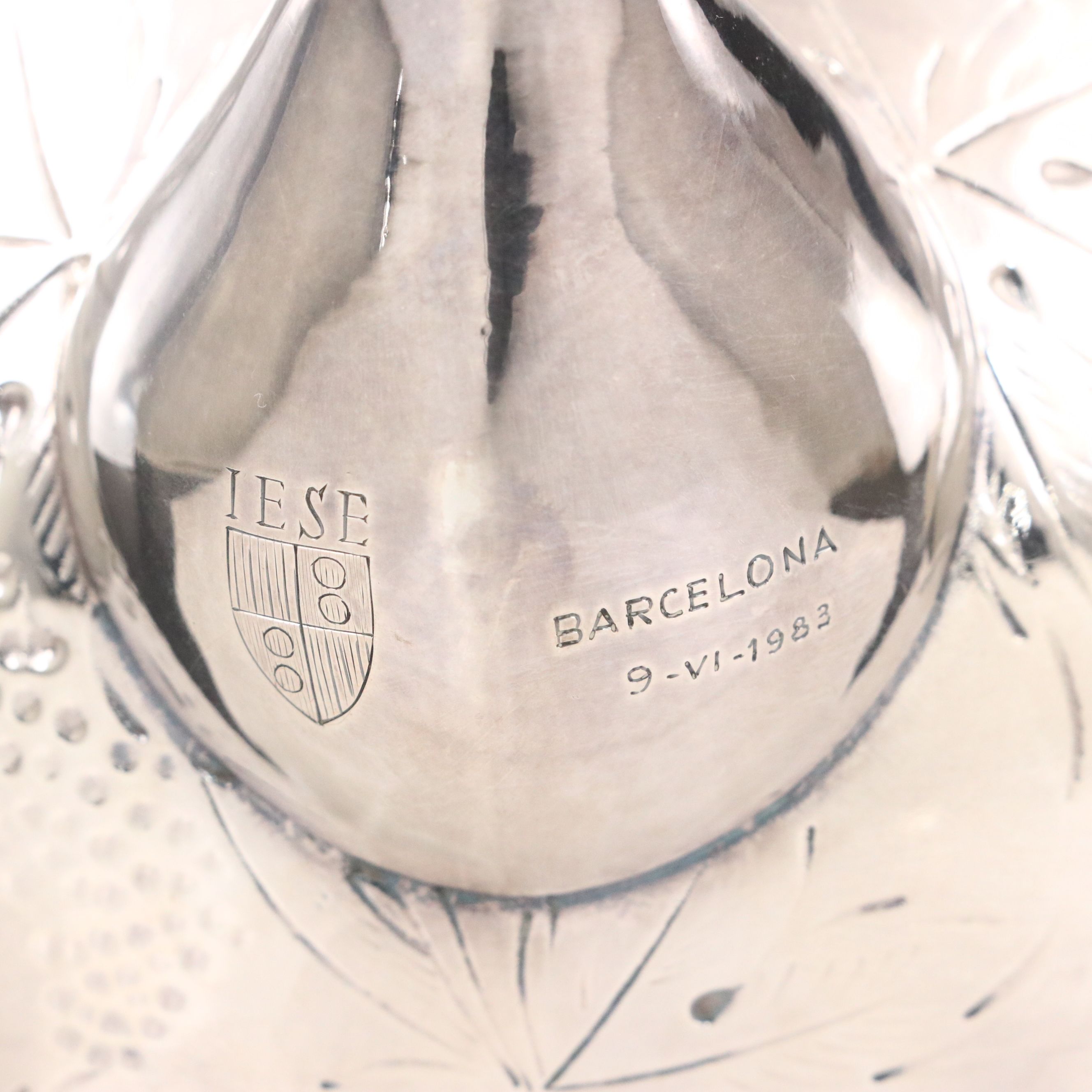 Vintage Pasgorcy Spanish Sterling Silver Wine and Porrón Pitchers, 20th Century