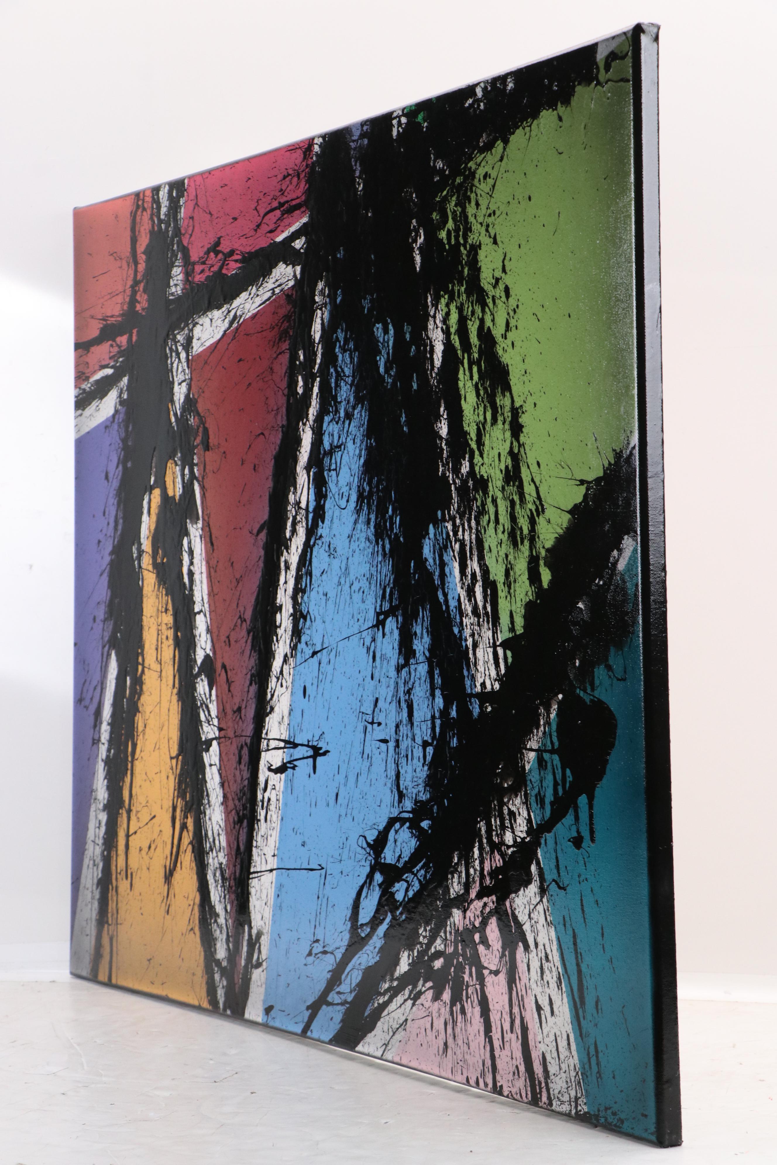 Jason Michael Durham Abstract Collaborative Painting "Emotional Detachment"