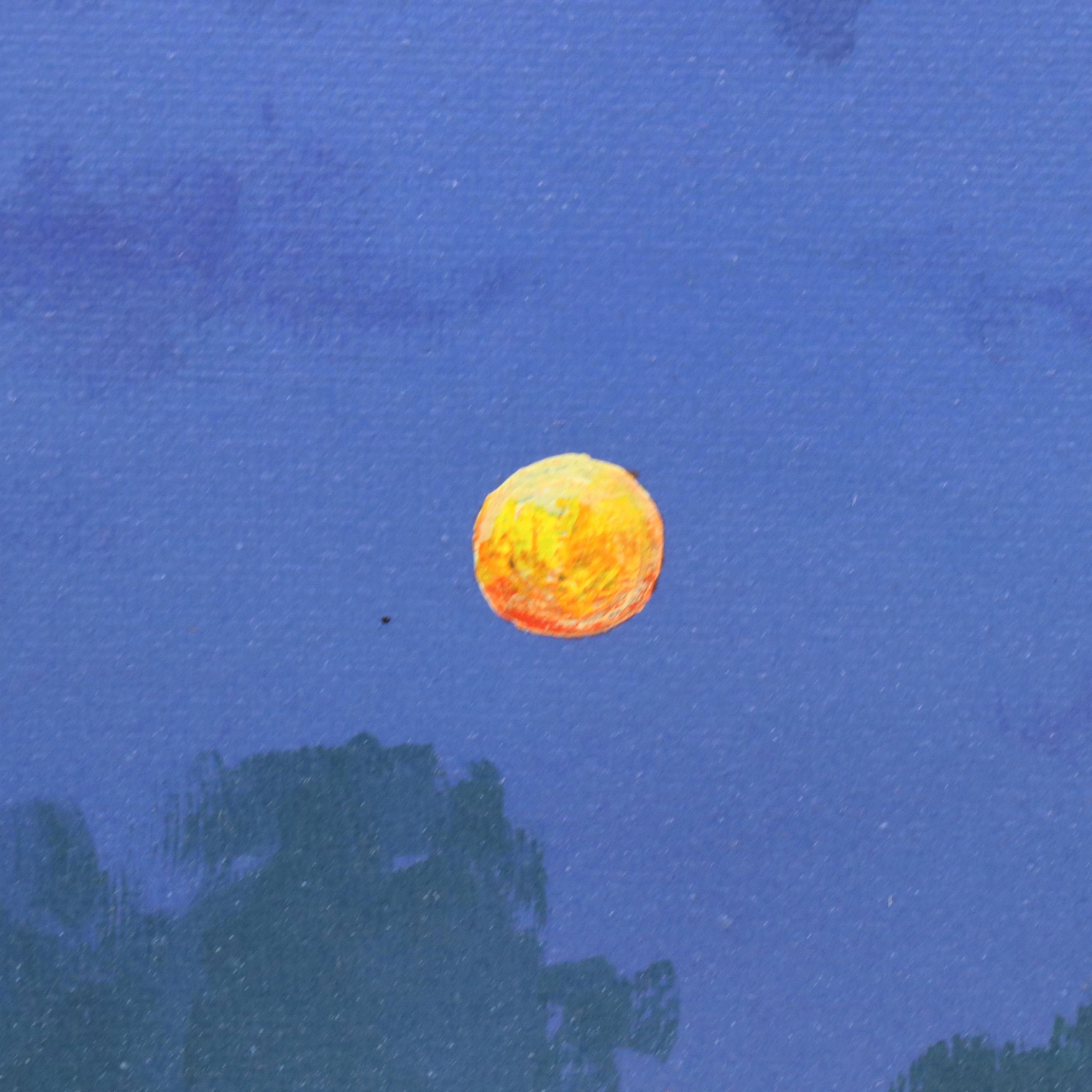 Doug "Bumo" Johnpeer Nocturne Landscape Oil Painting, 2025