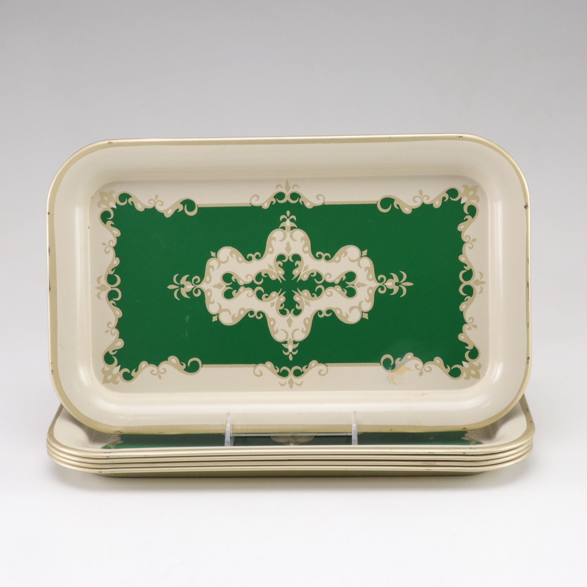 Hand-Painted Souvenir Figurines & Metal Trays