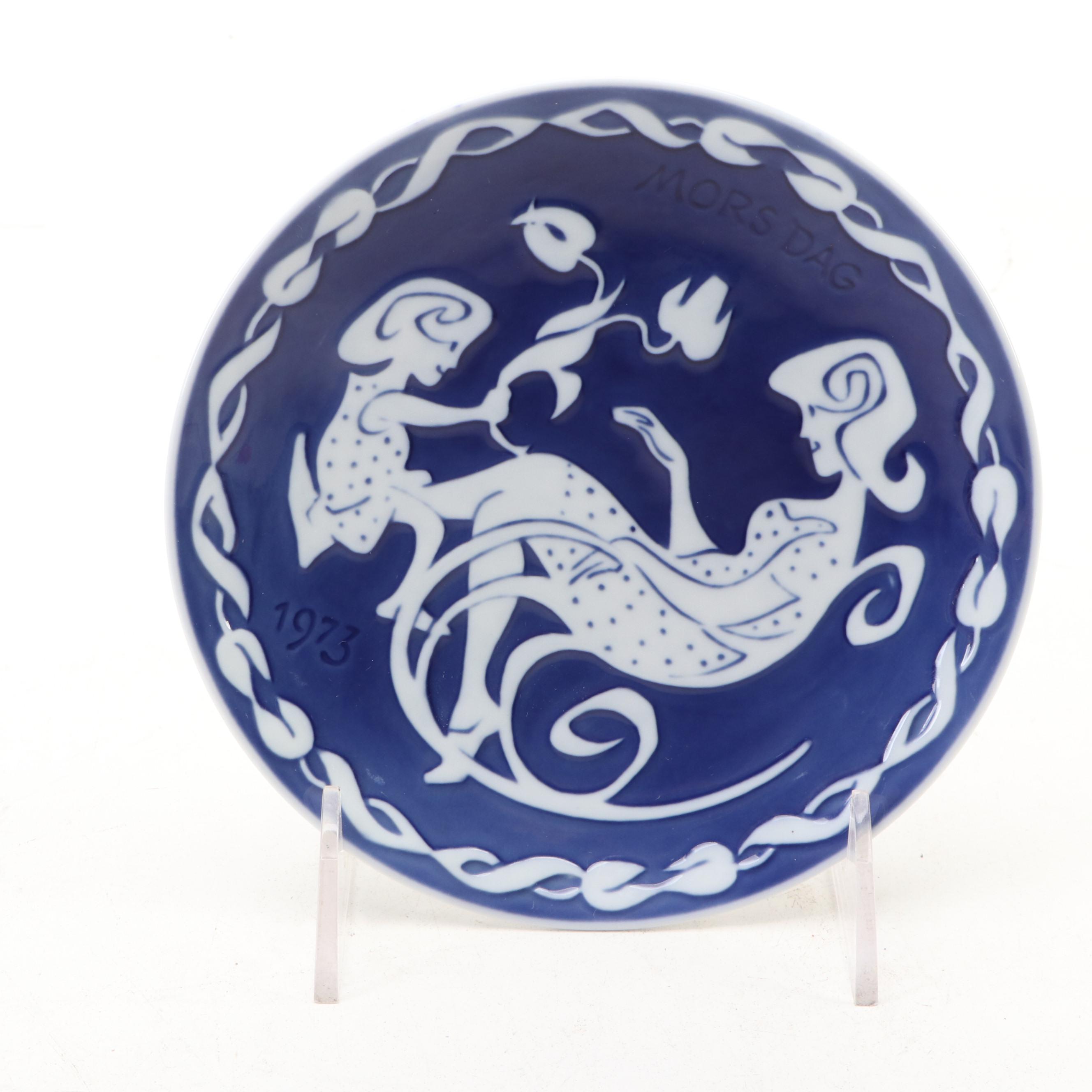 Royal Copenhagen Annual Mother's Day Collector Plates, 1973–1977
