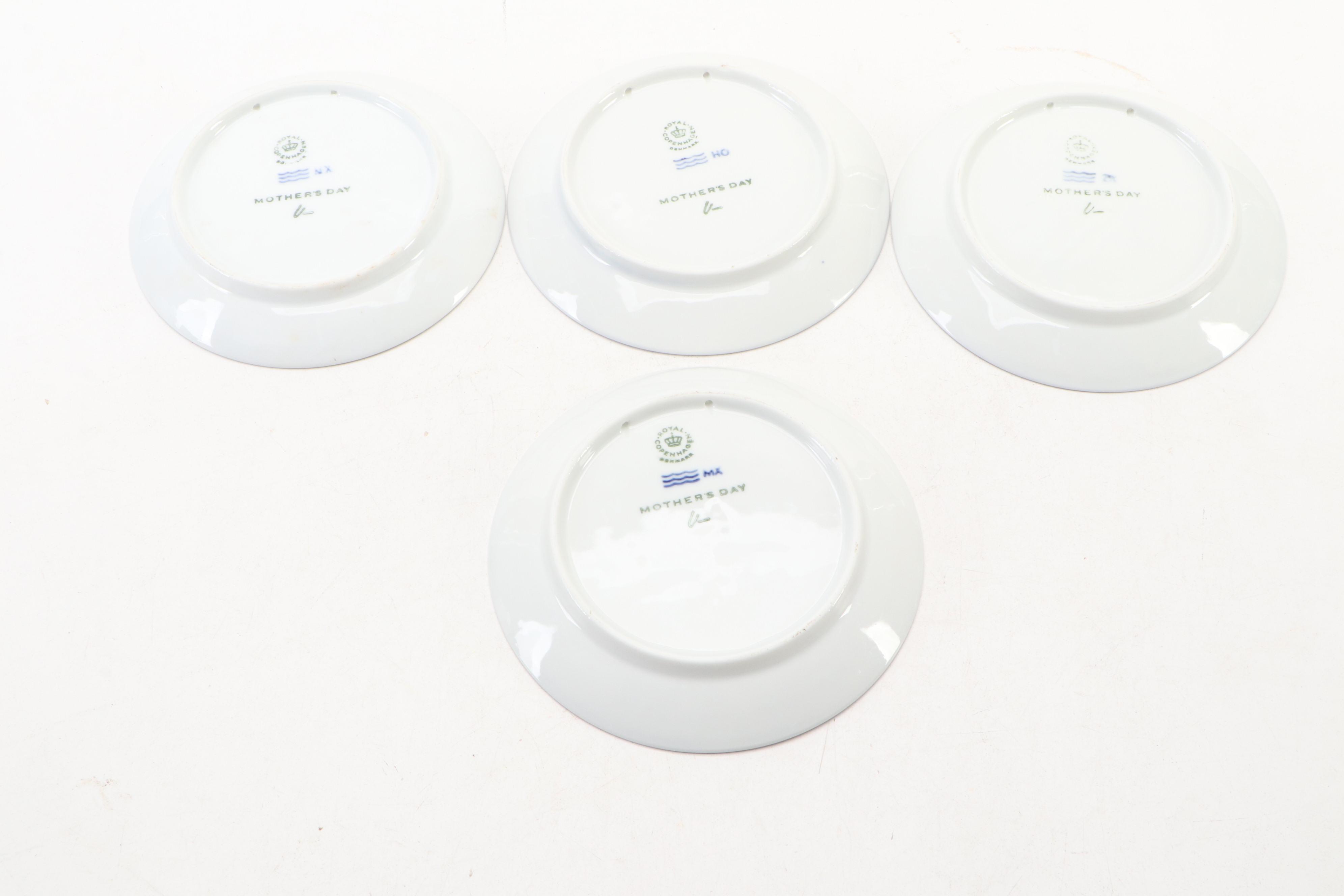 Royal Copenhagen Annual Mother's Day Collector Plates, 1973–1977
