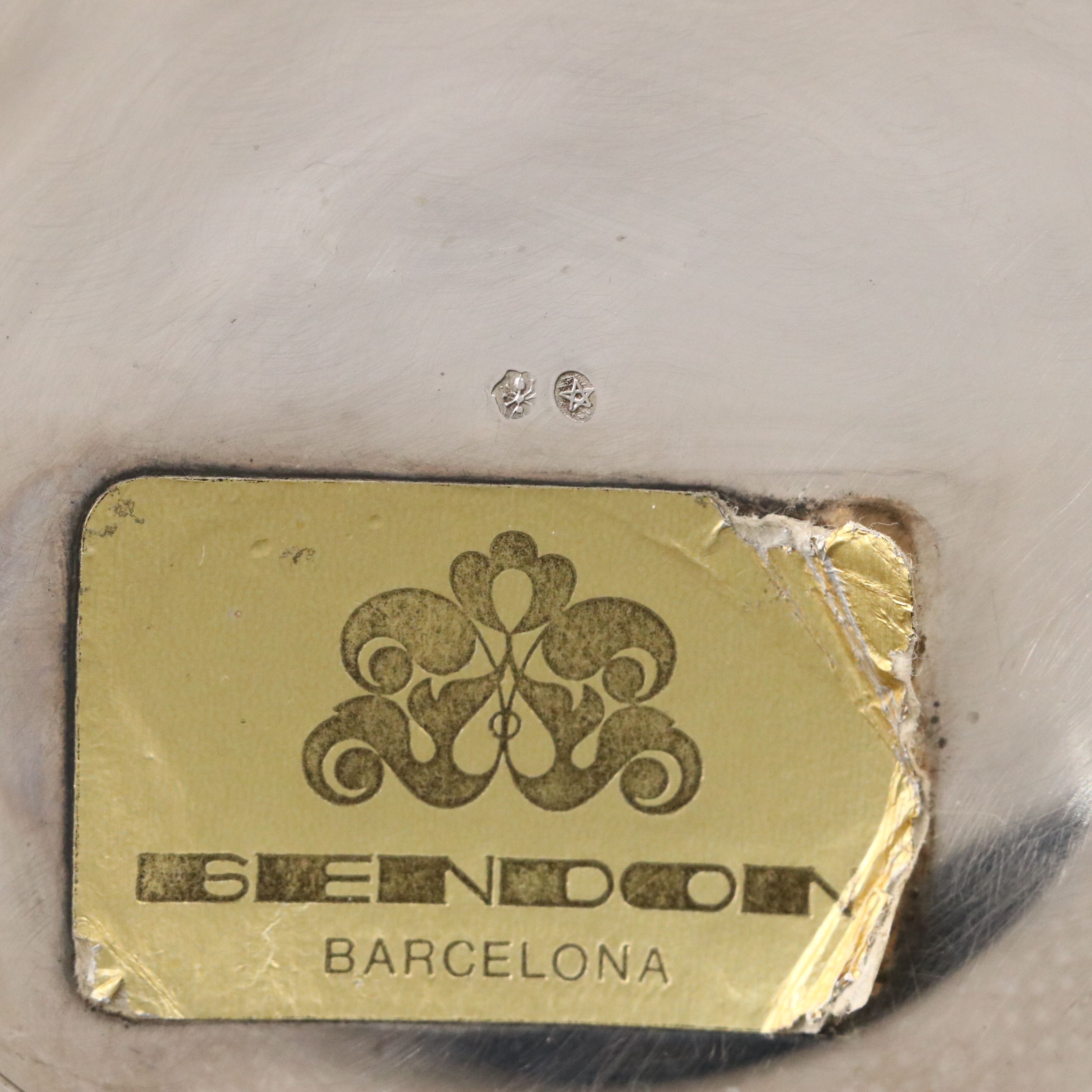 Vintage Pasgorcy Spanish Sterling Silver Wine and Porrón Pitchers, 20th Century