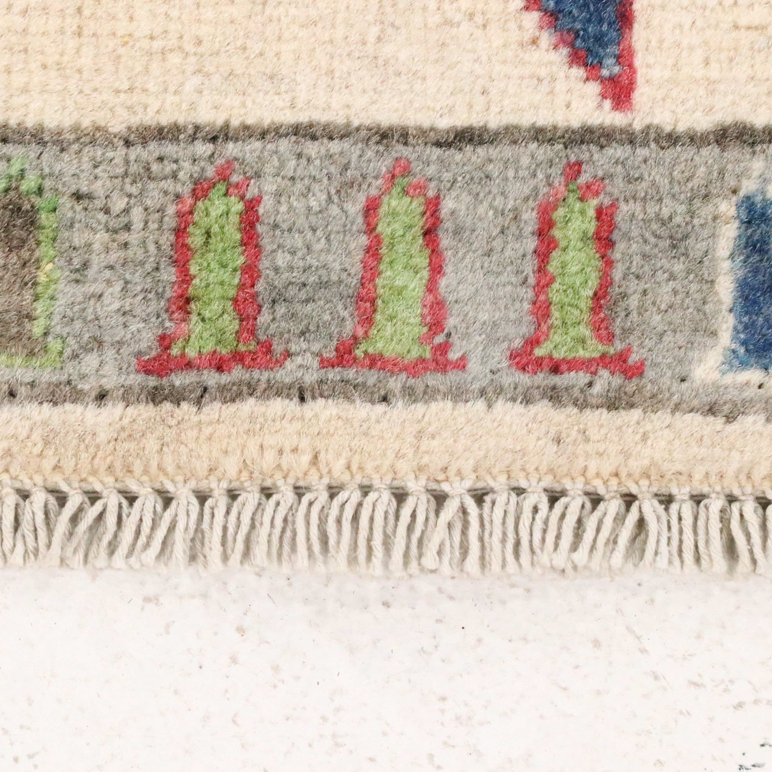 3'11 x 6'2 Hand-Knotted Afghan Pictorial War Area Rug