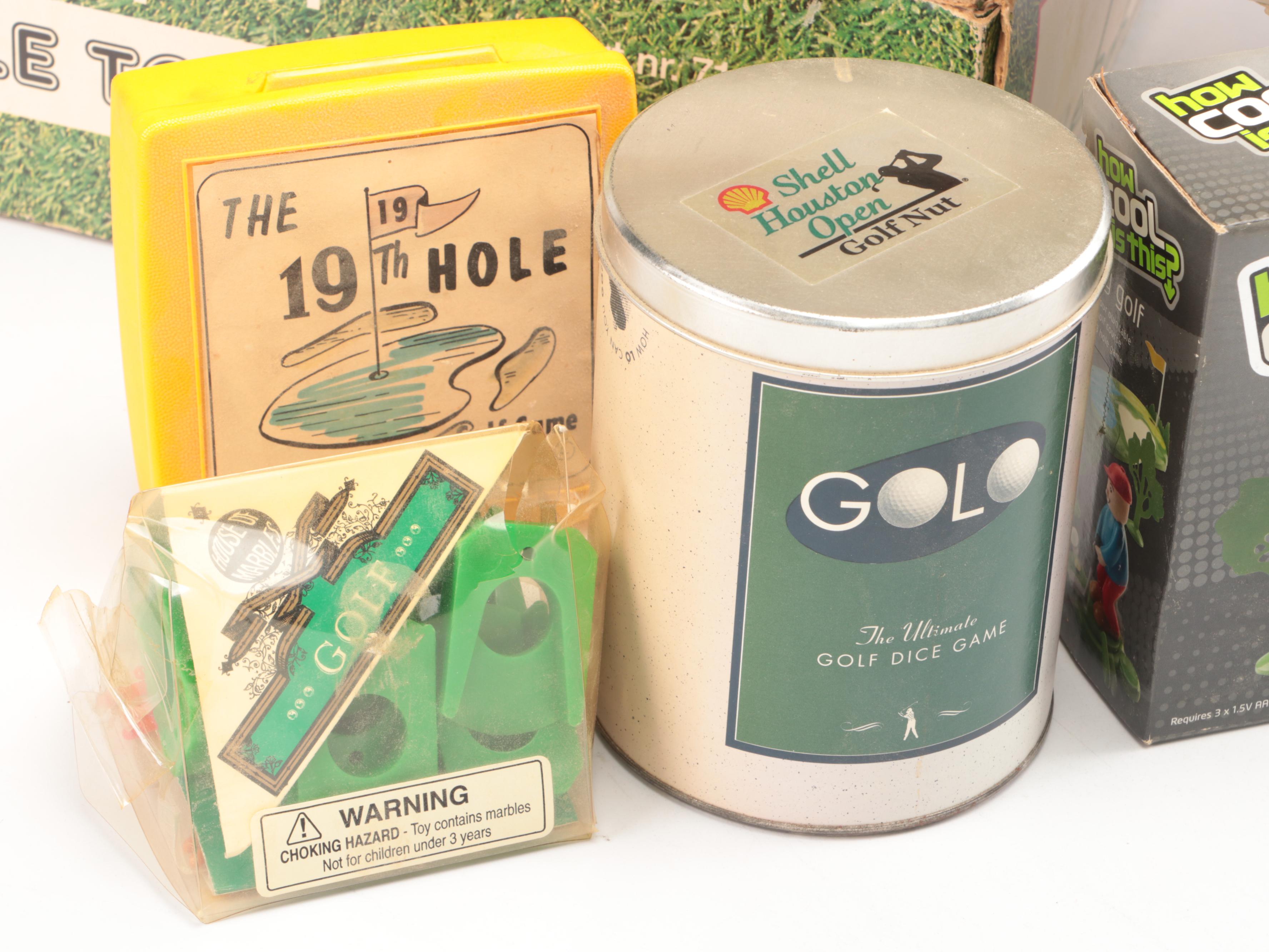 "Fore", "The 19th Hole", "Tee 2 Green", More Golf Themed Board Games
