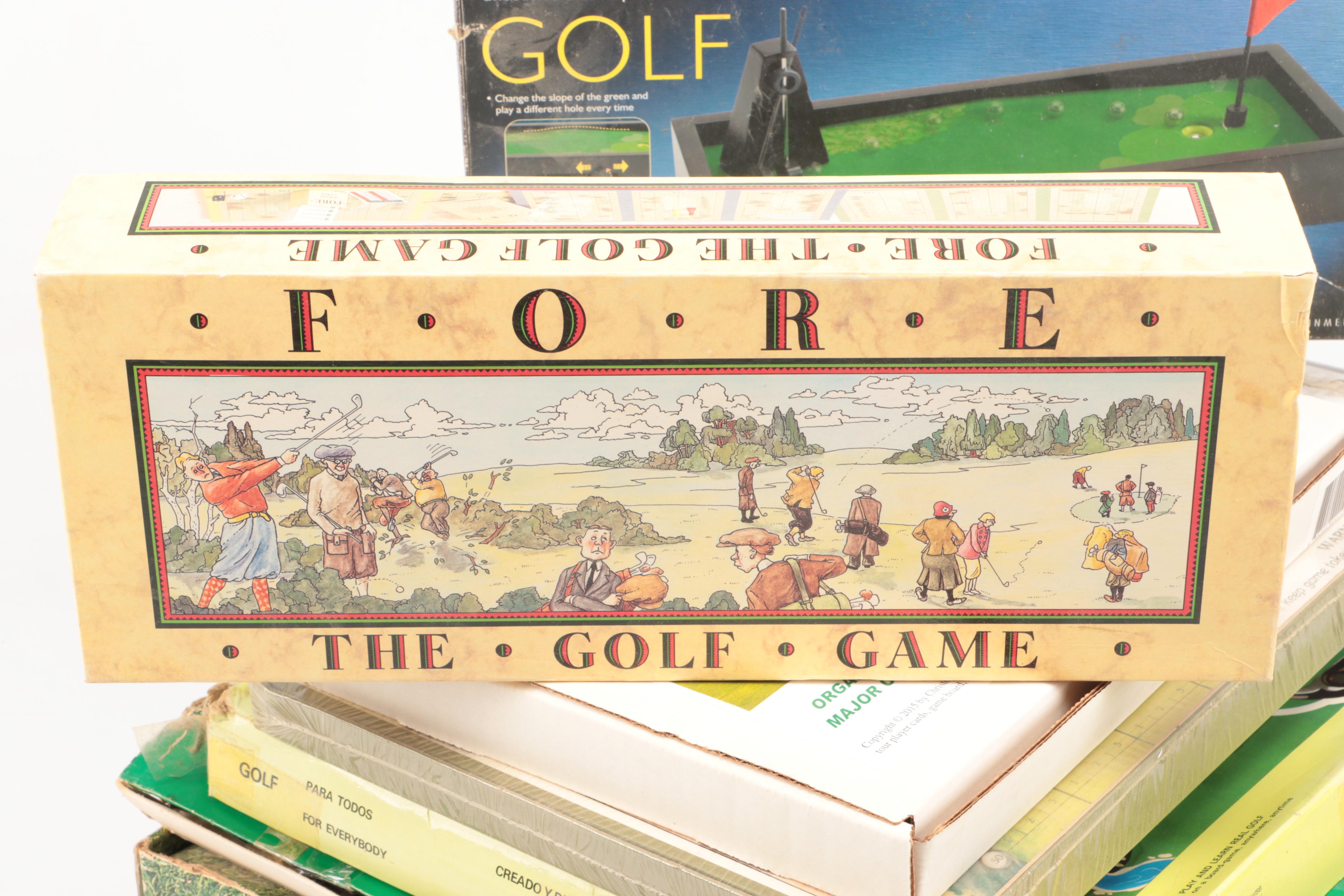 "Fore", "The 19th Hole", "Tee 2 Green", More Golf Themed Board Games