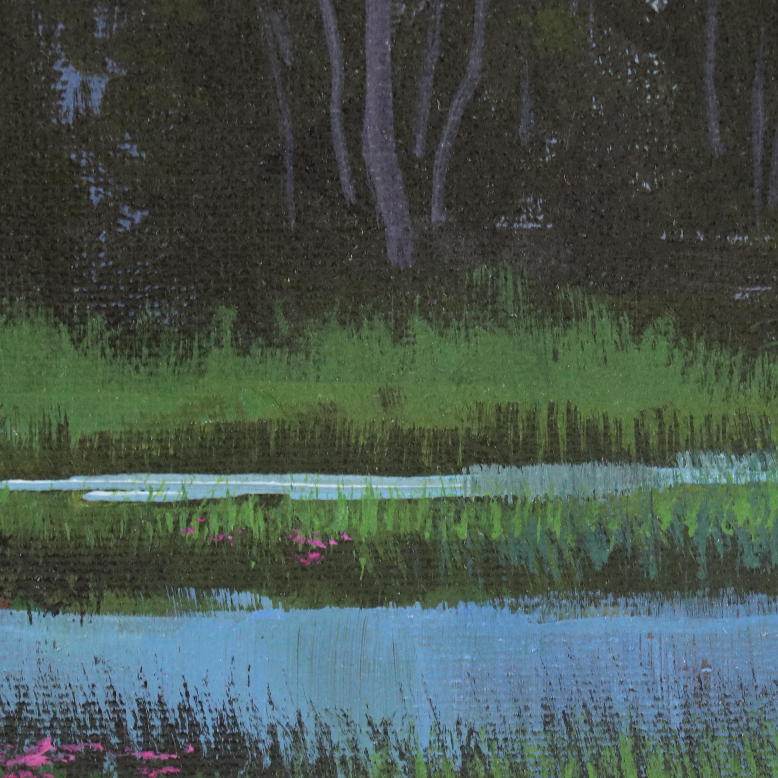 Doug "Bumo" Johnpeer Thunderstorm Landscape Oil Painting, 2025