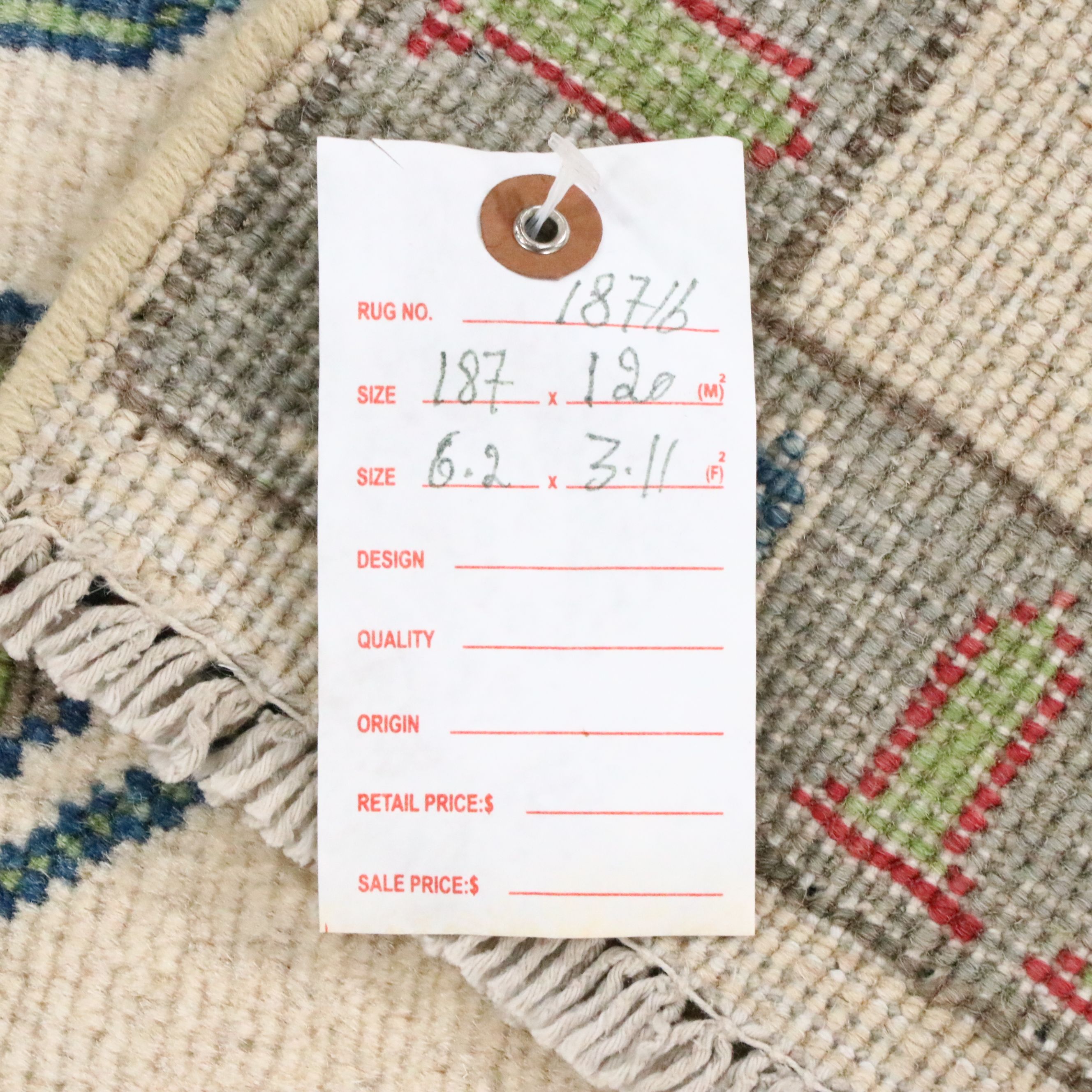 3'11 x 6'2 Hand-Knotted Afghan Pictorial War Area Rug