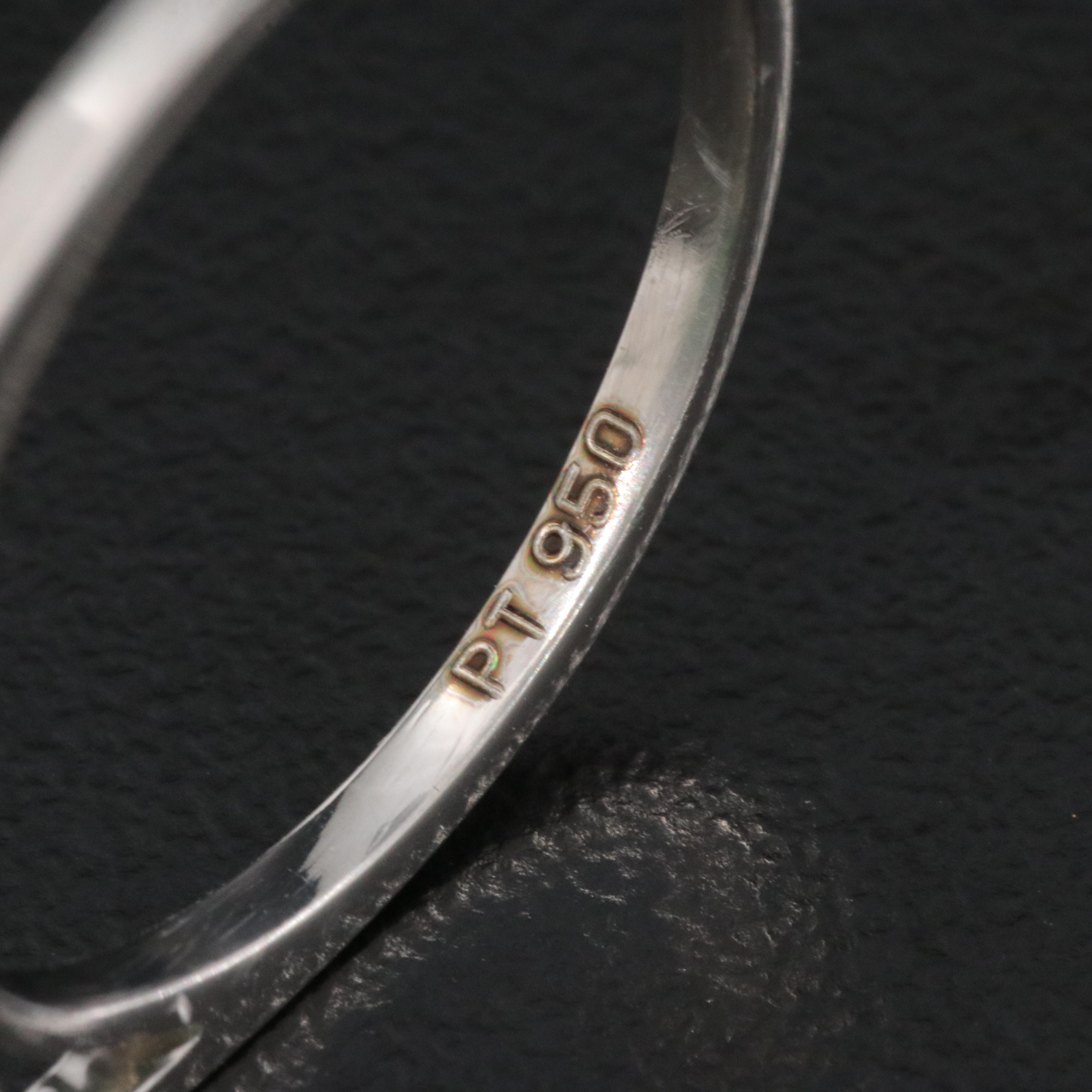 Platinum 9.06 CTW Emerald and 0.20 CTW Diamond Ring