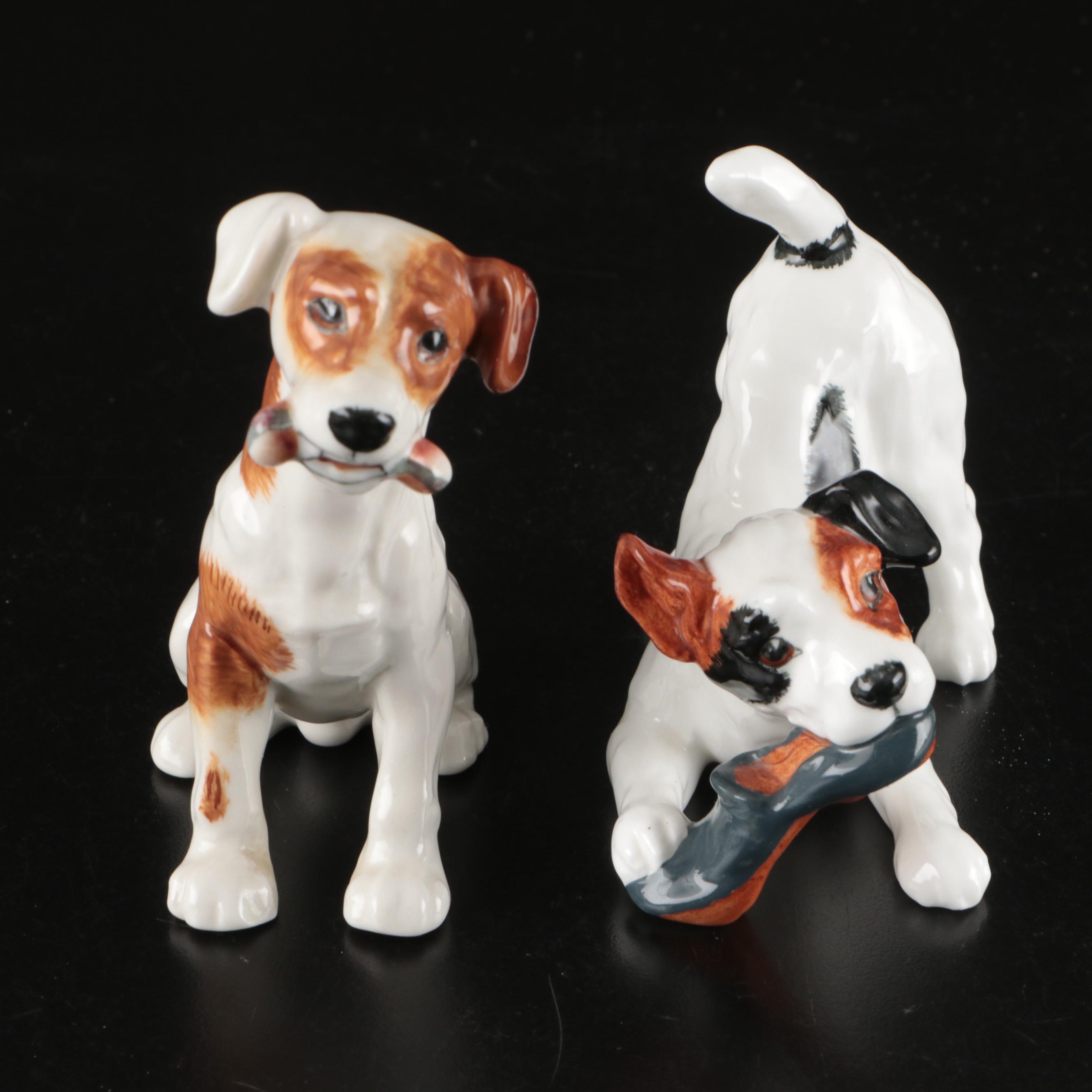 Royal Doulton "Dogs of Character" Ceramic Jack Russell Terriers & Beagles
