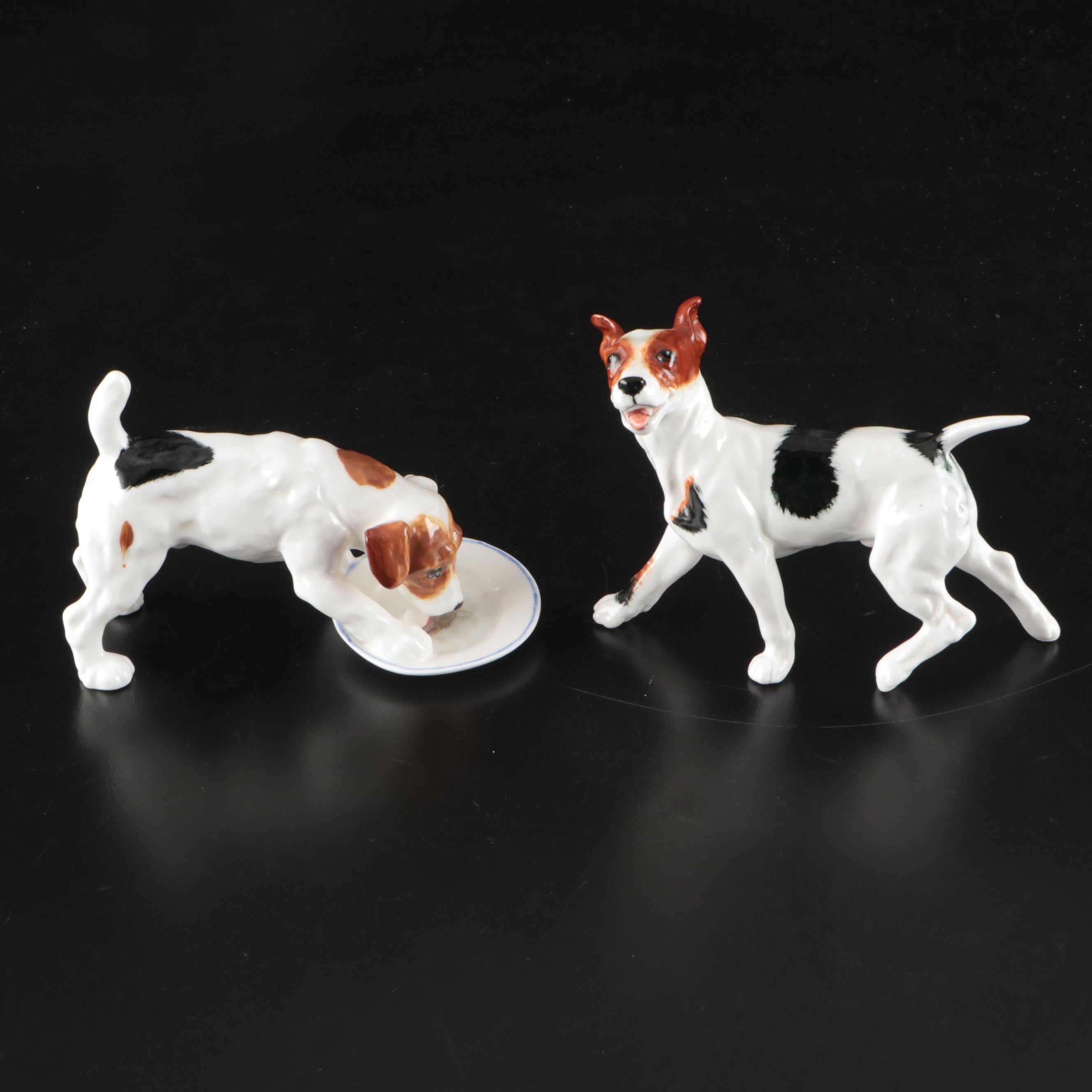 Royal Doulton "Dogs of Character" Ceramic Jack Russell Terriers & Beagles