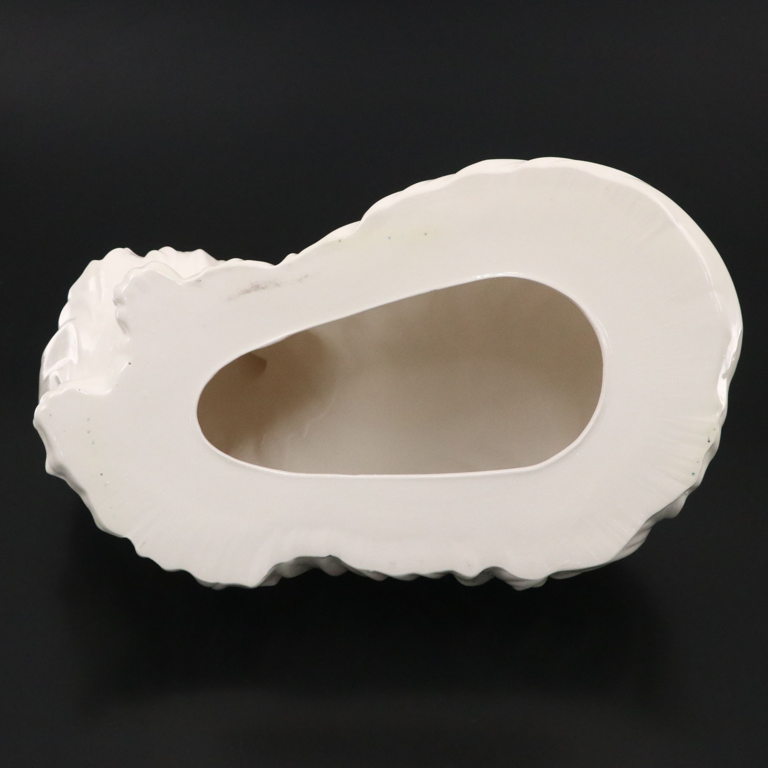 Hand-Painted White Ceramic Persian Cat