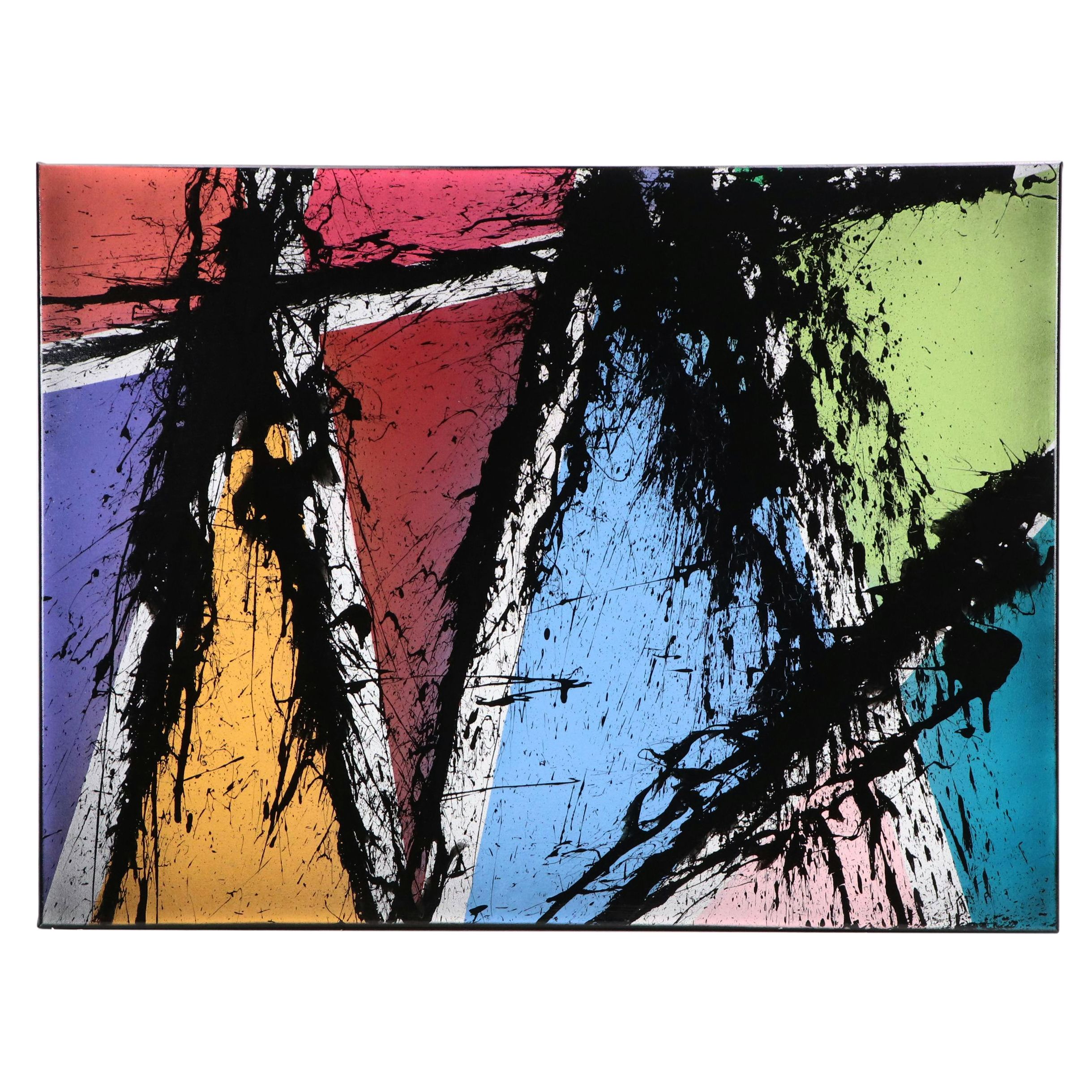 Jason Michael Durham Abstract Collaborative Painting "Emotional Detachment"