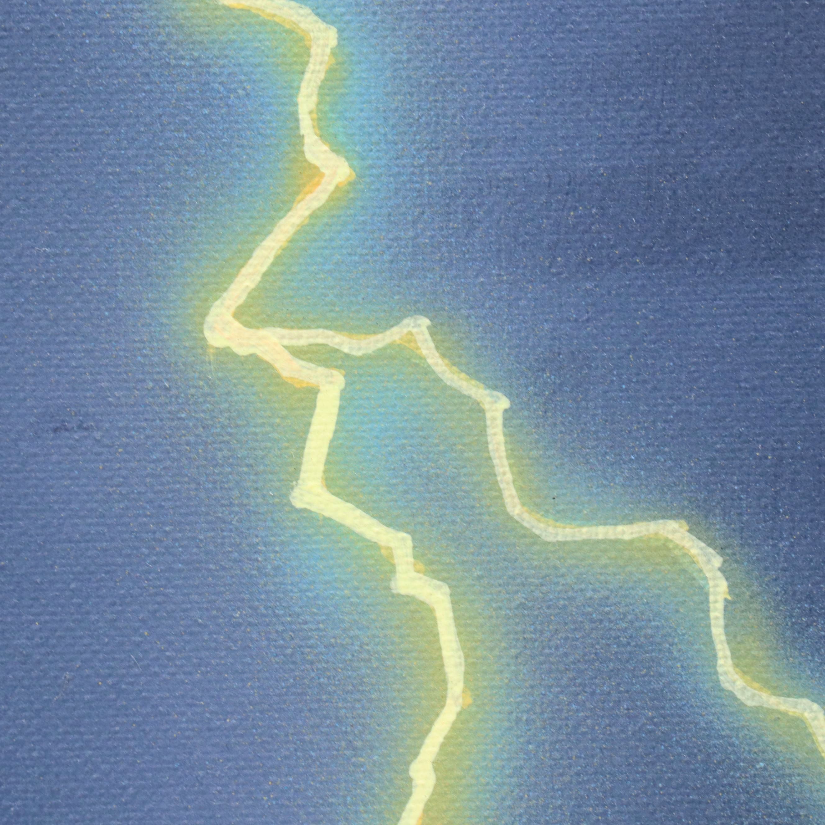 Doug "Bumo" Johnpeer Thunderstorm Landscape Oil Painting, 2025