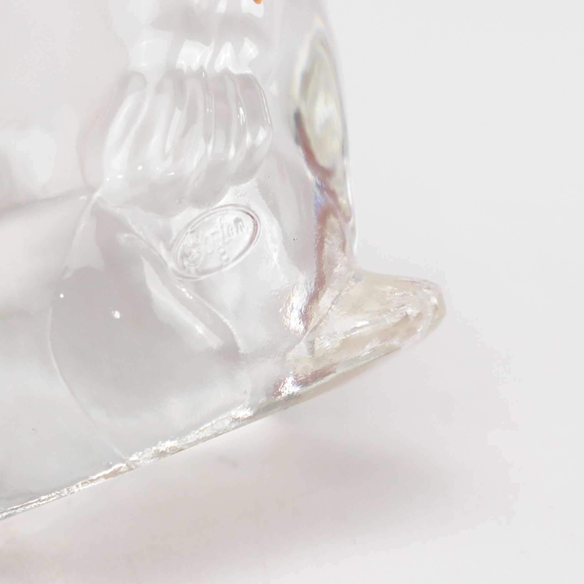 Emerald L.E. Smith Glass Hummel "Goose Girl" With Other Glass Figurines