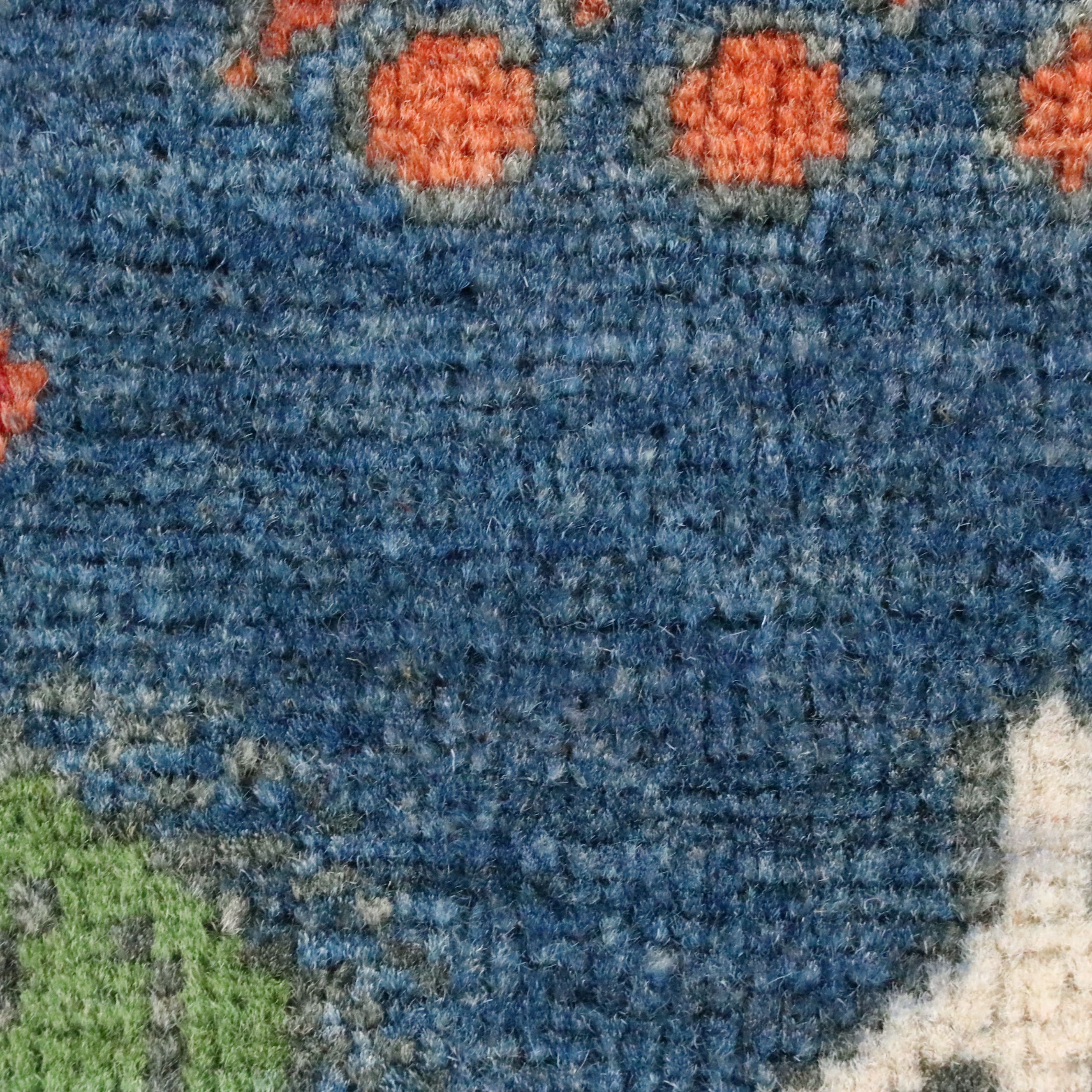 6'1 x 8'11 Hand-Knotted Pakistani Pictorial War Area Rug