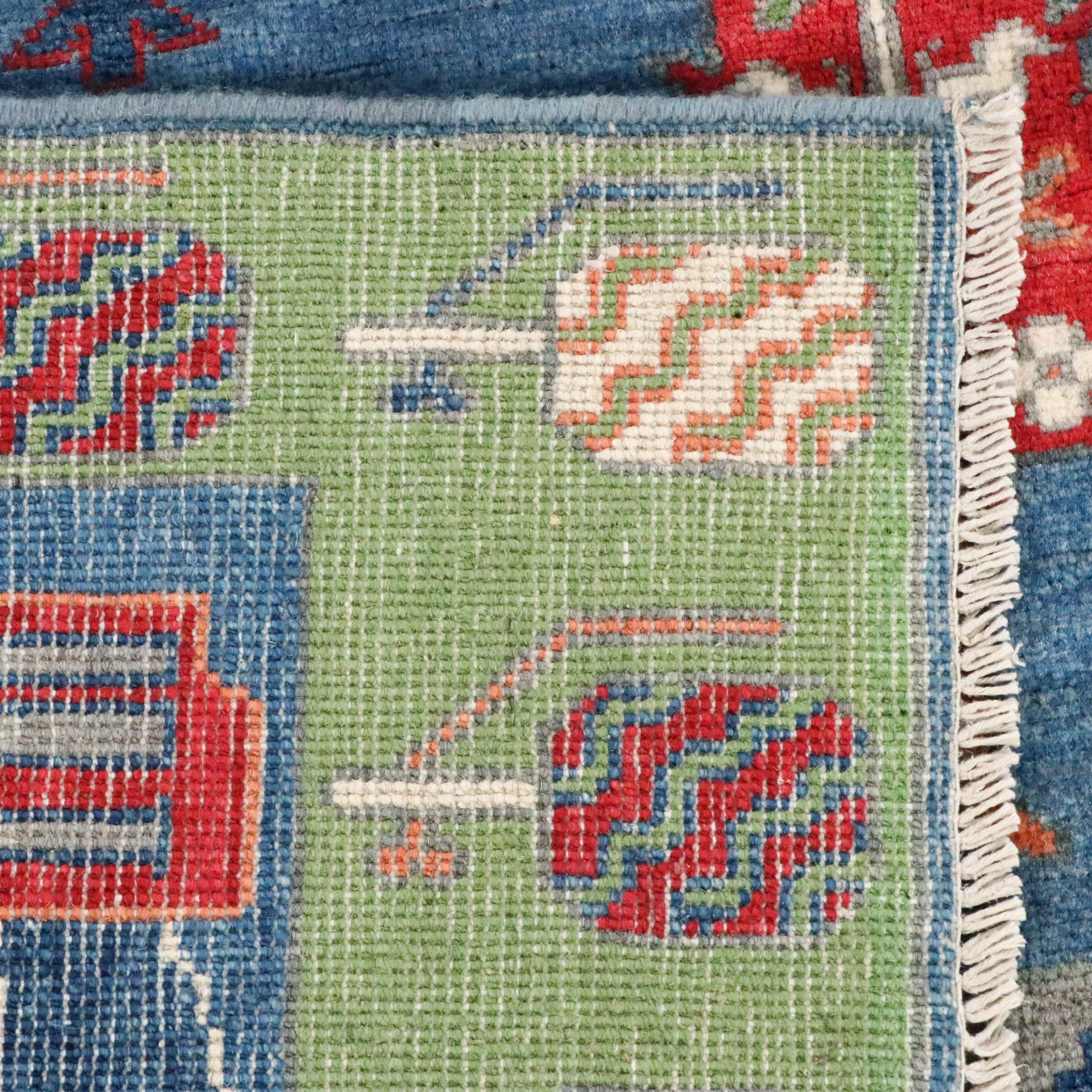 6'1 x 8'11 Hand-Knotted Pakistani Pictorial War Area Rug