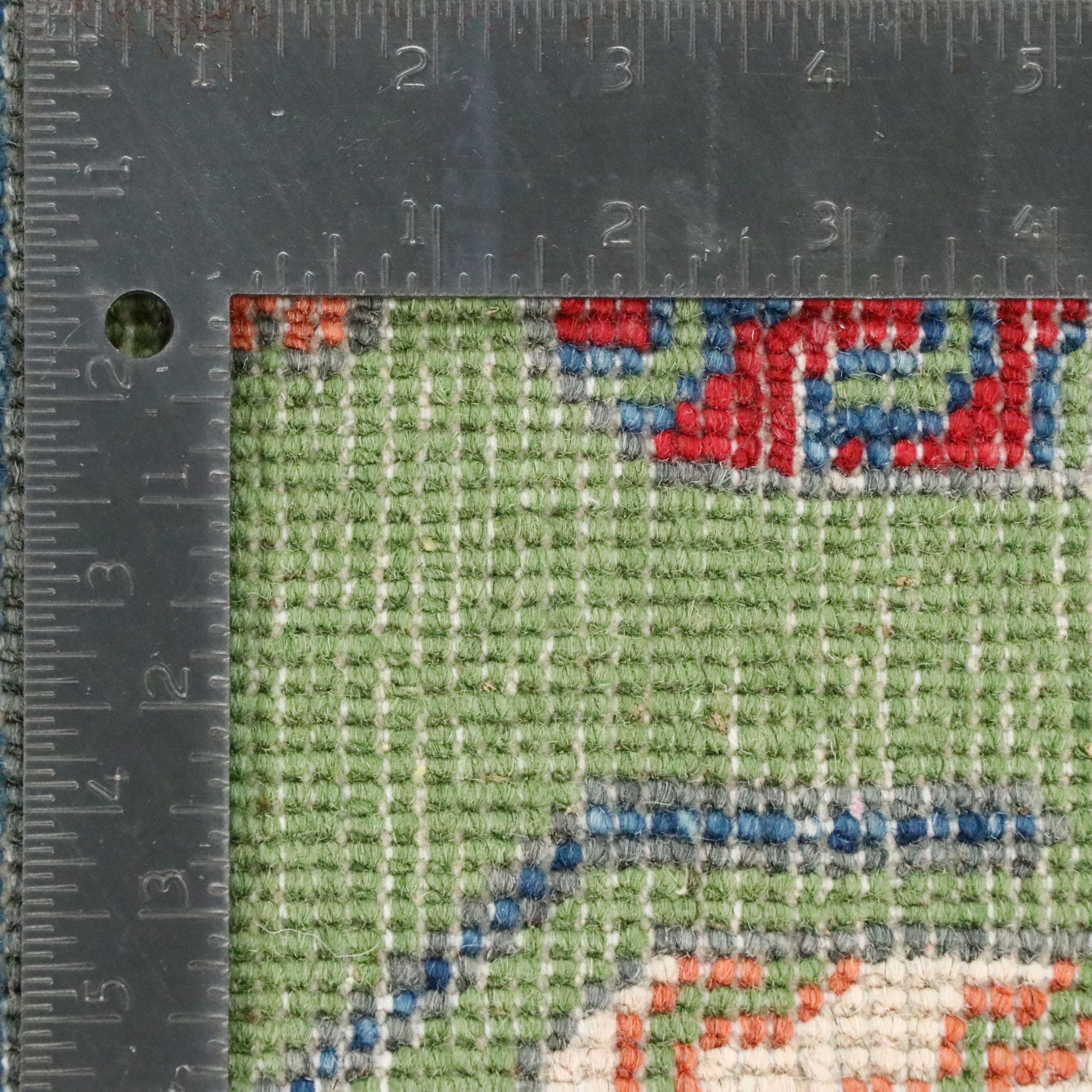 6'1 x 8'11 Hand-Knotted Pakistani Pictorial War Area Rug