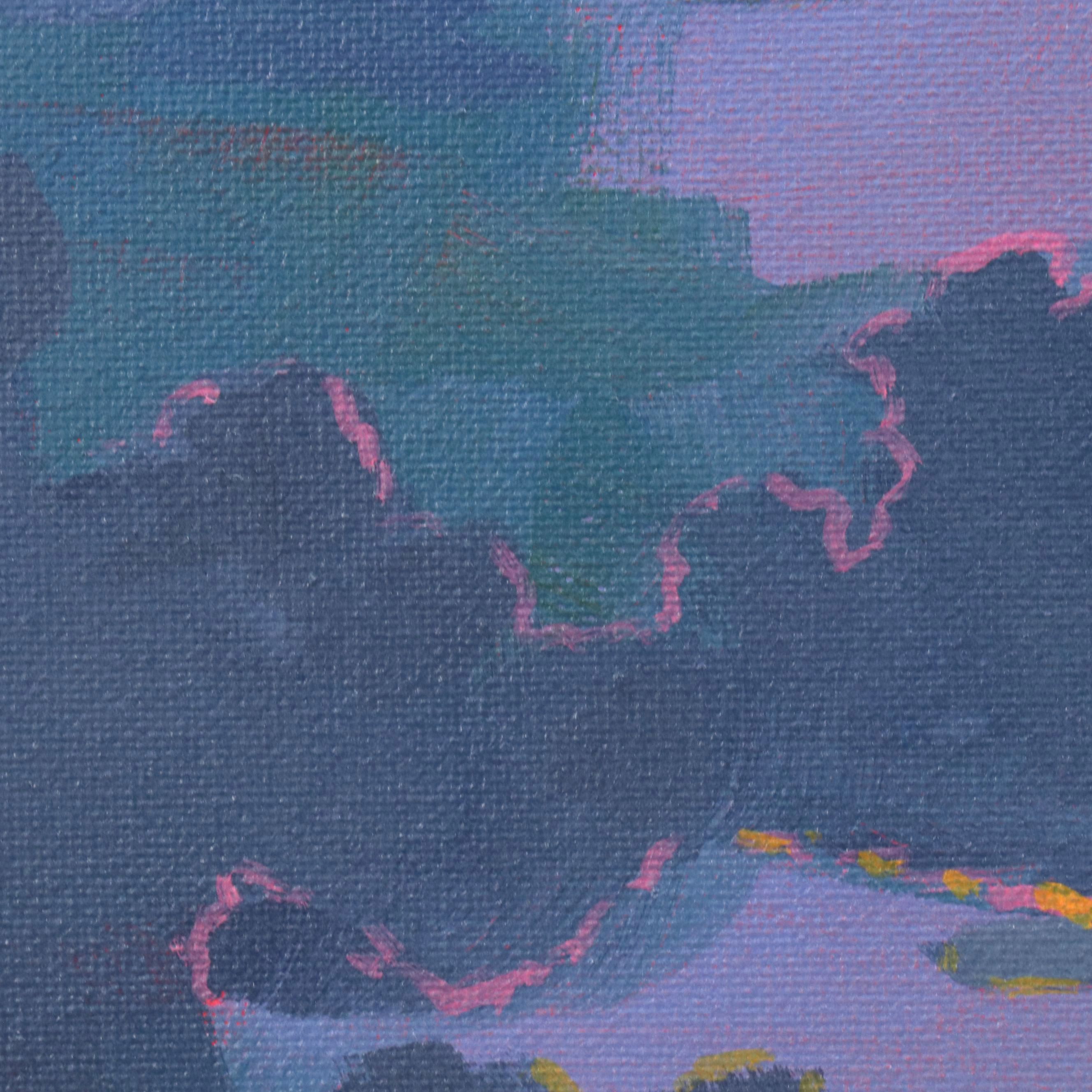 Doug "Bumo" Johnpeer Sunset Landscape Oil Painting, 2025