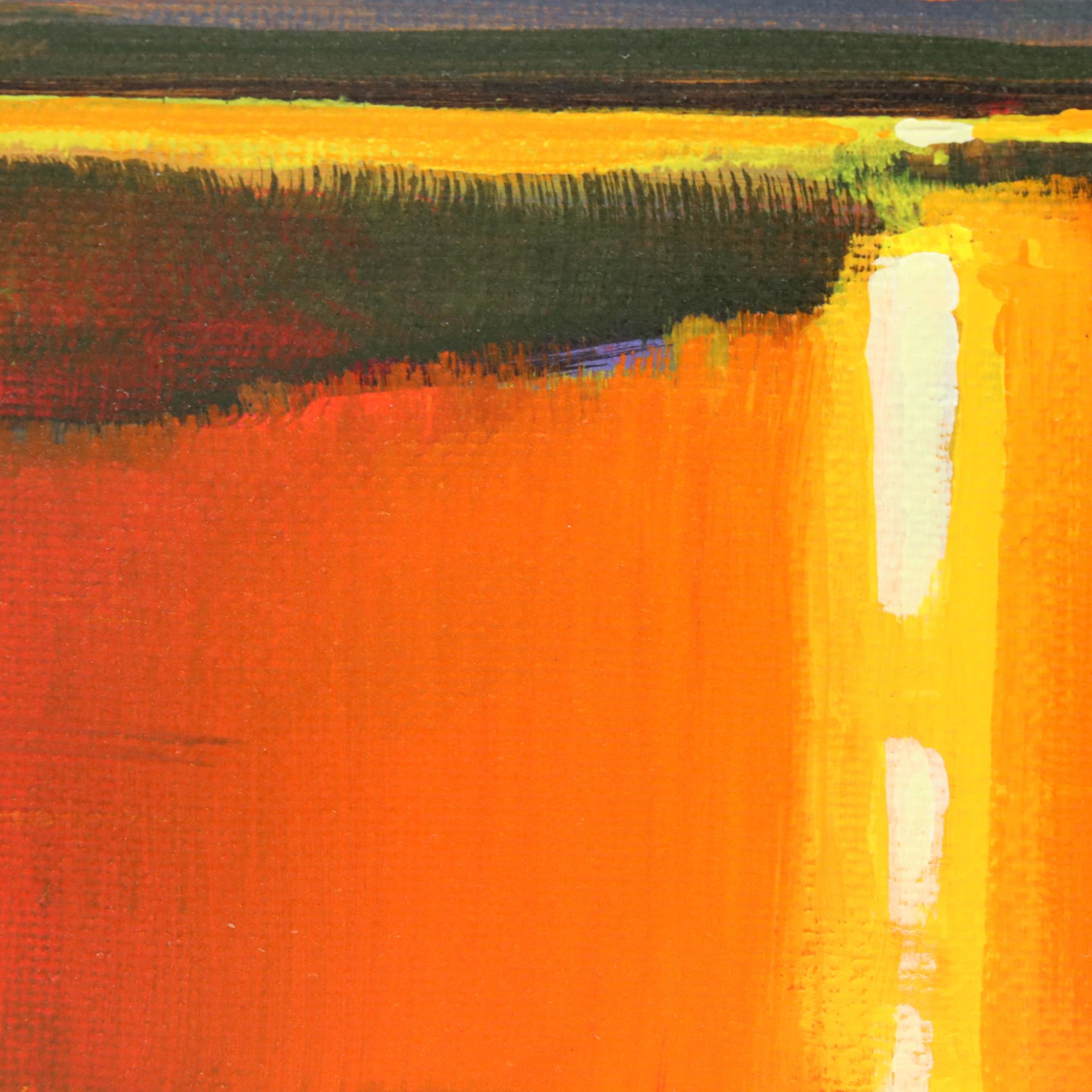 Doug "Bumo" Johnpeer Sunset Landscape Oil Painting, 2025