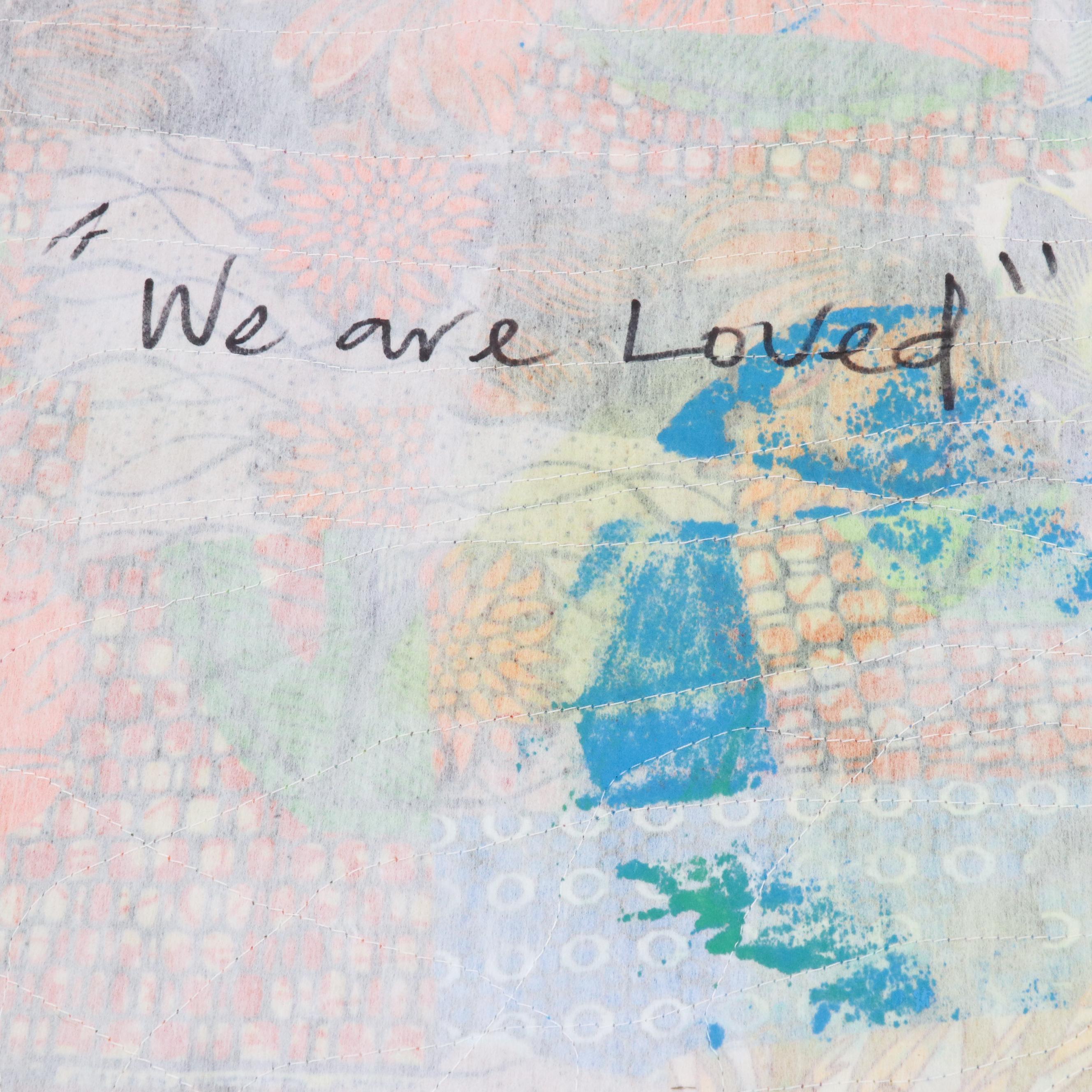 Abiola Idowu Stylized Figural Collage "We Are Loved," 2024