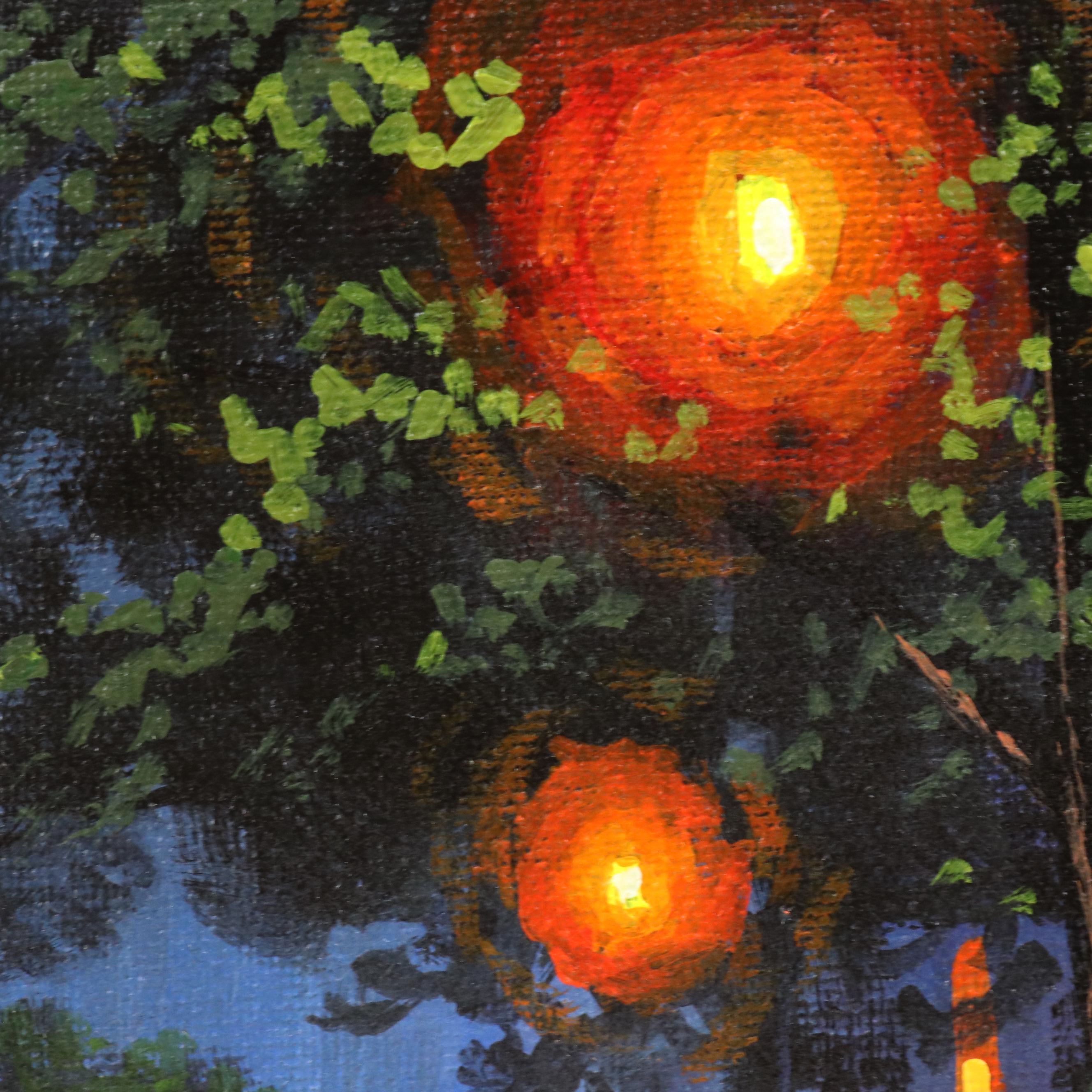 Doug "Bumo" Johnpeer Sunset Landscape Oil Painting, 2025