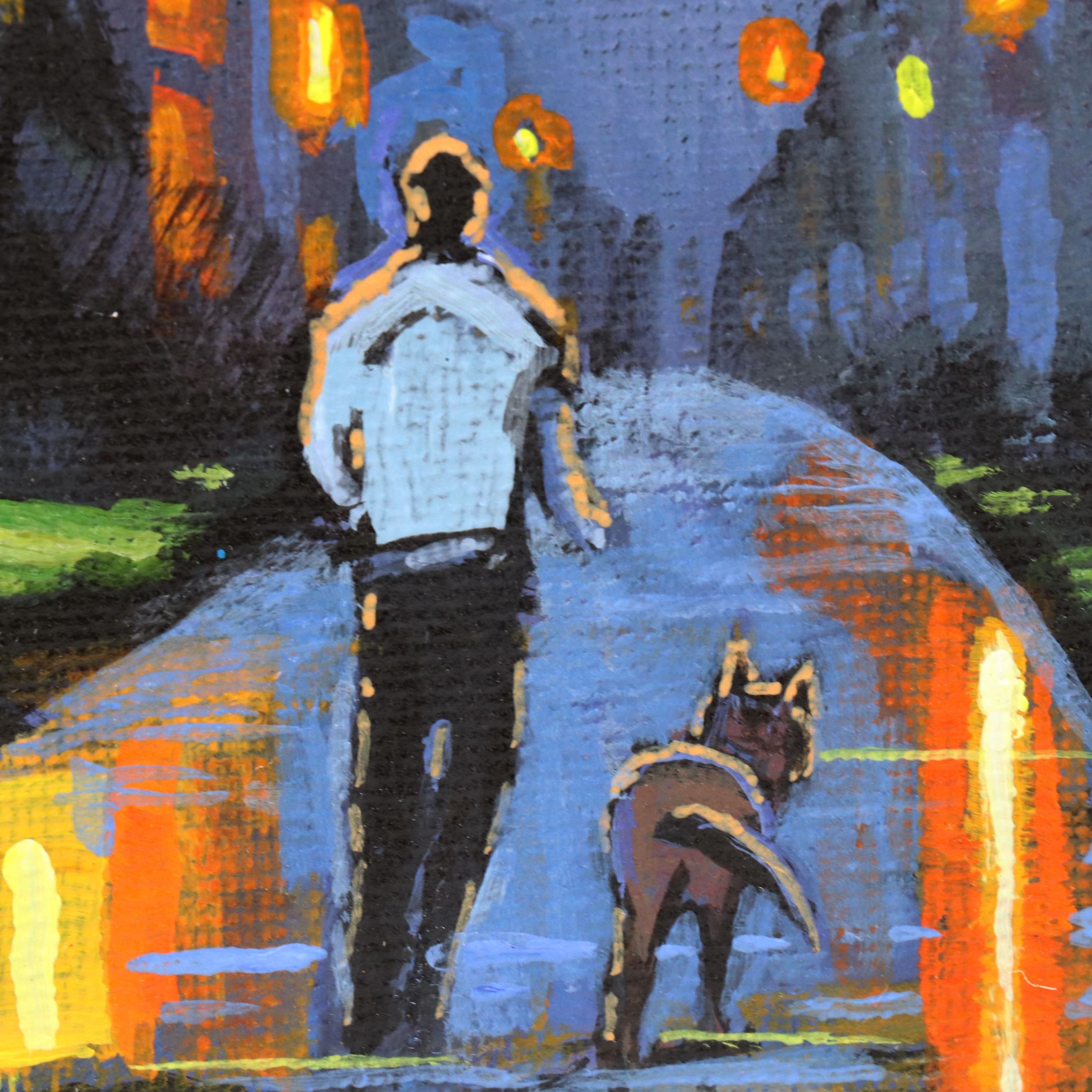 Doug "Bumo" Johnpeer Sunset Landscape Oil Painting, 2025