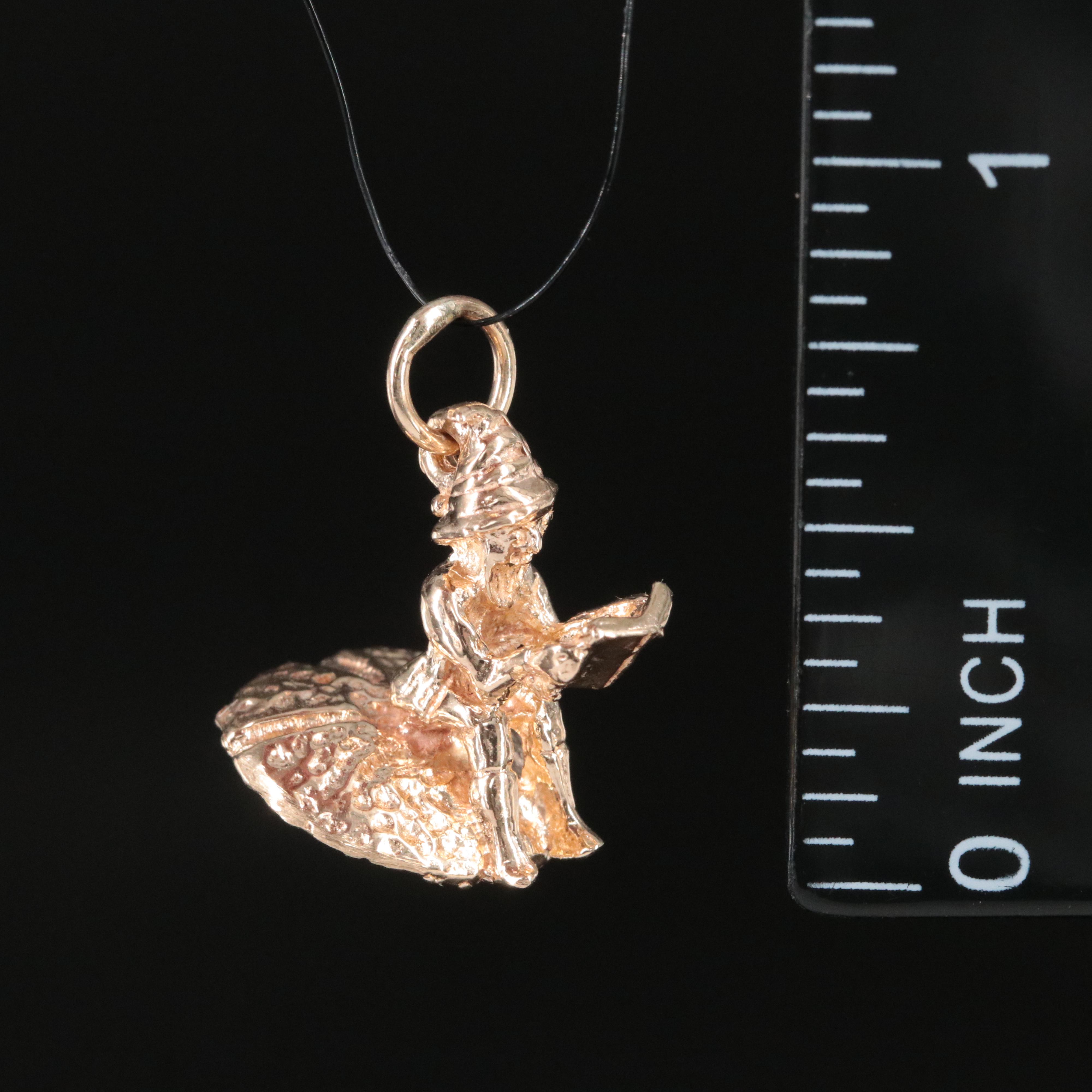 9K Gnome Charm Pendant