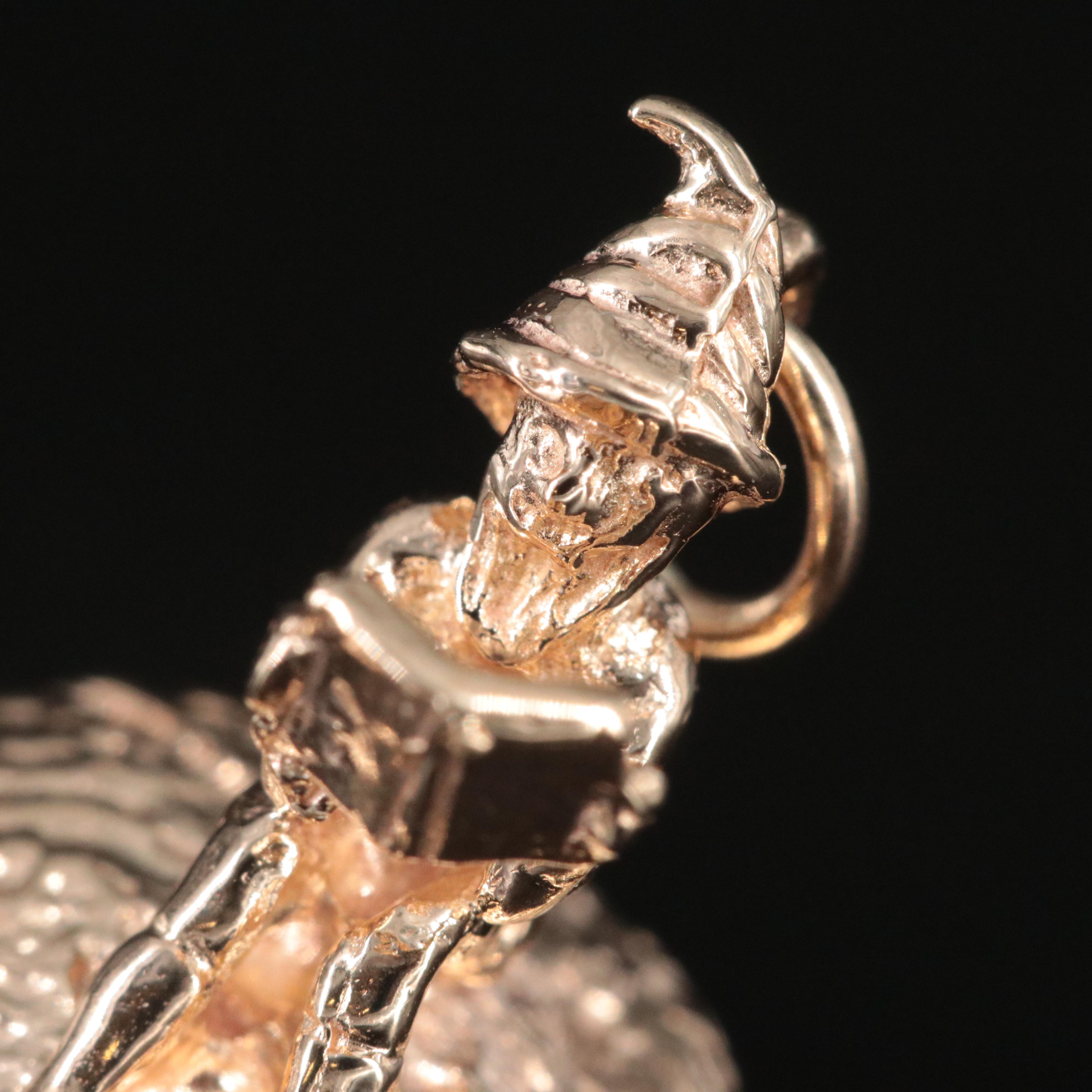 9K Gnome Charm Pendant