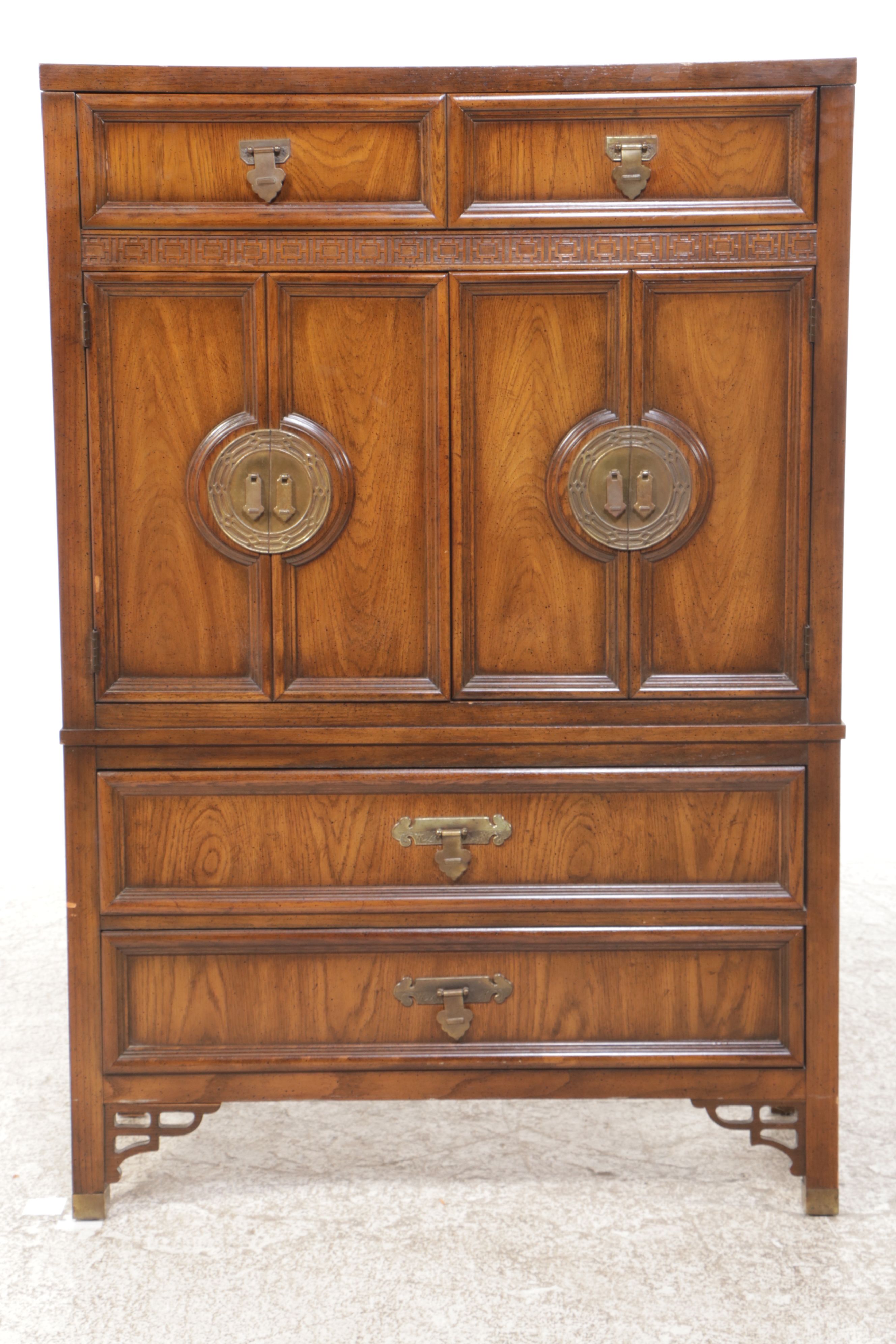 Dixie "Shangri La" Chinoiserie Wardrobe, Mid to Late 20th Century