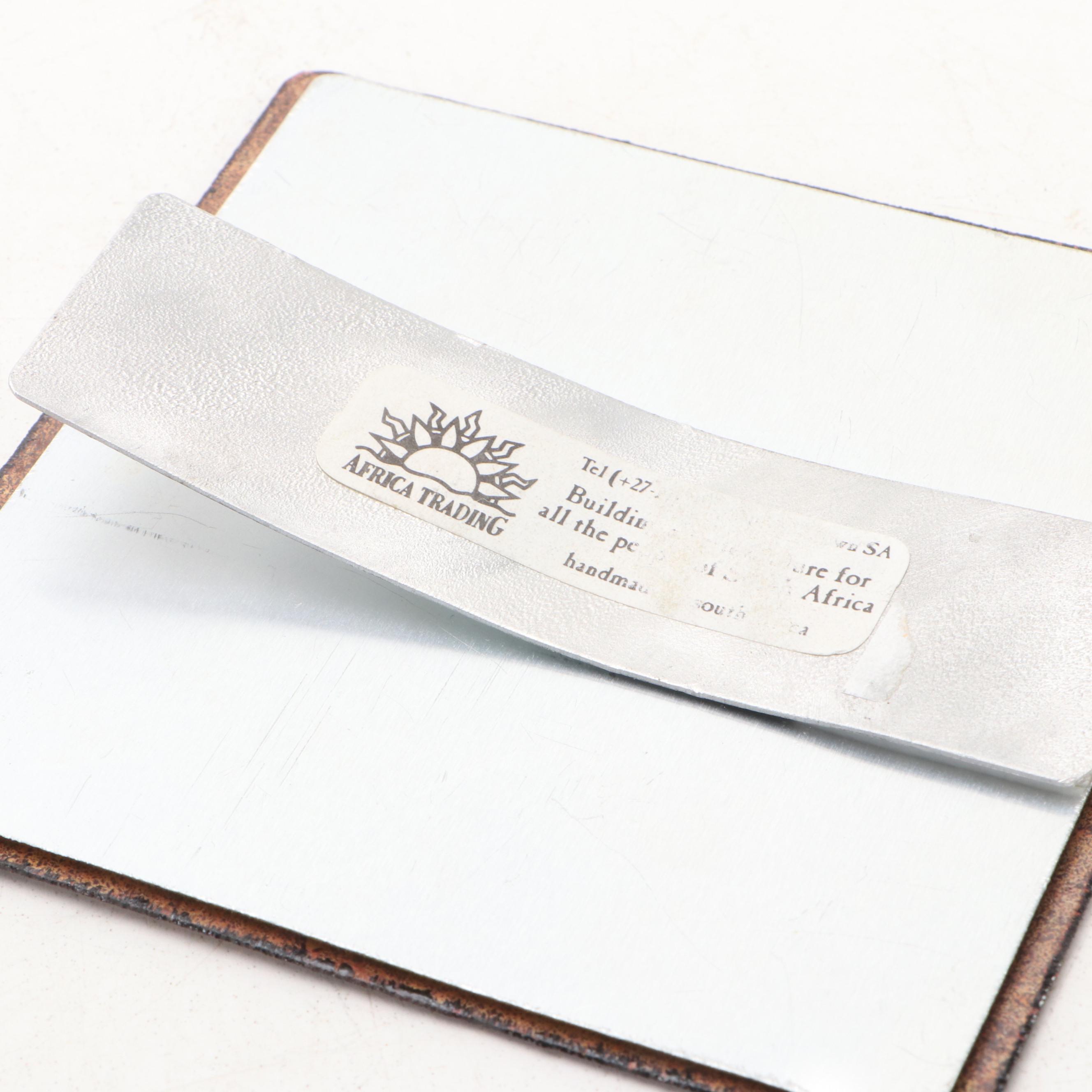 Giltmetal Baroque Oval and Africa Trading Square Easel Frames