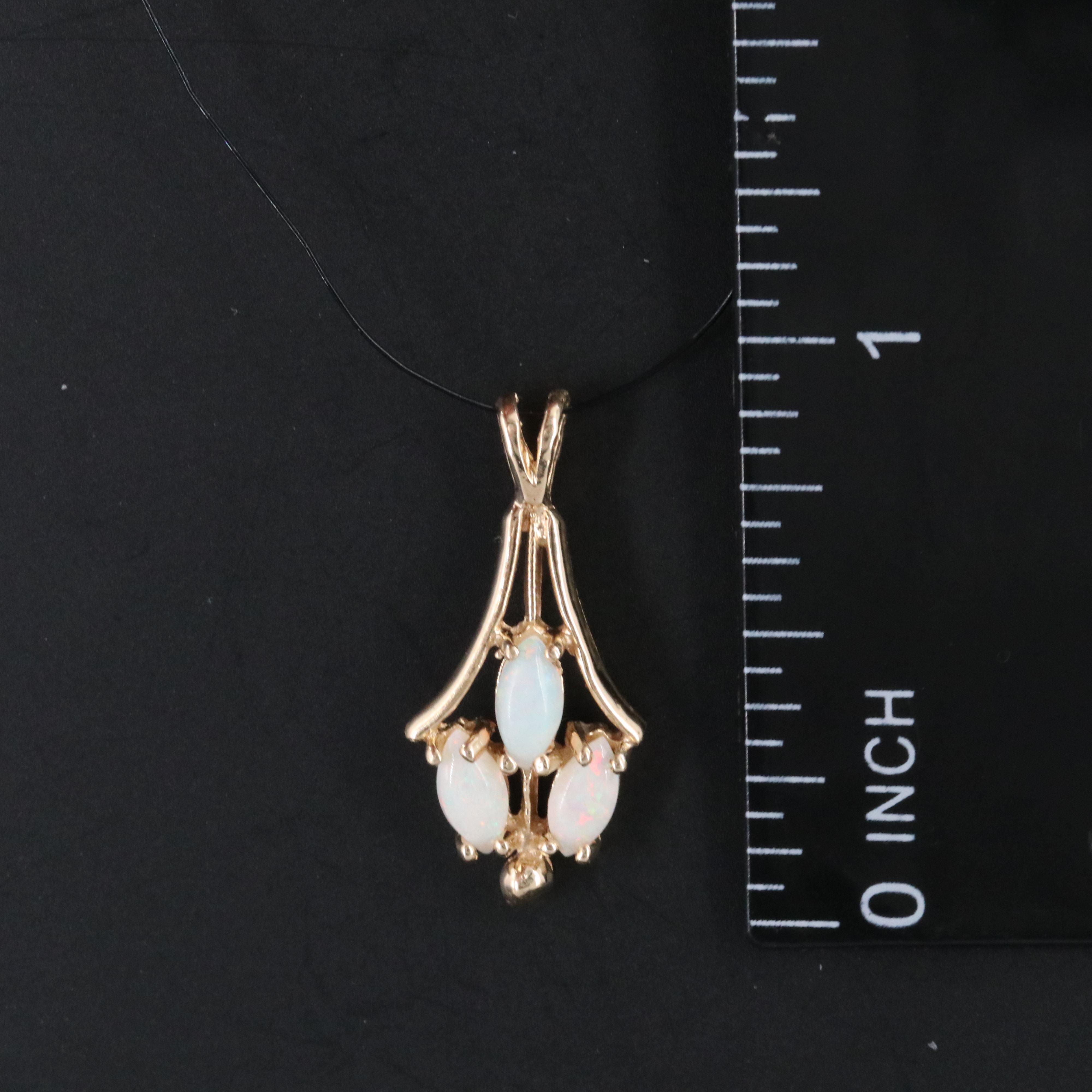 14K Opal Pendant