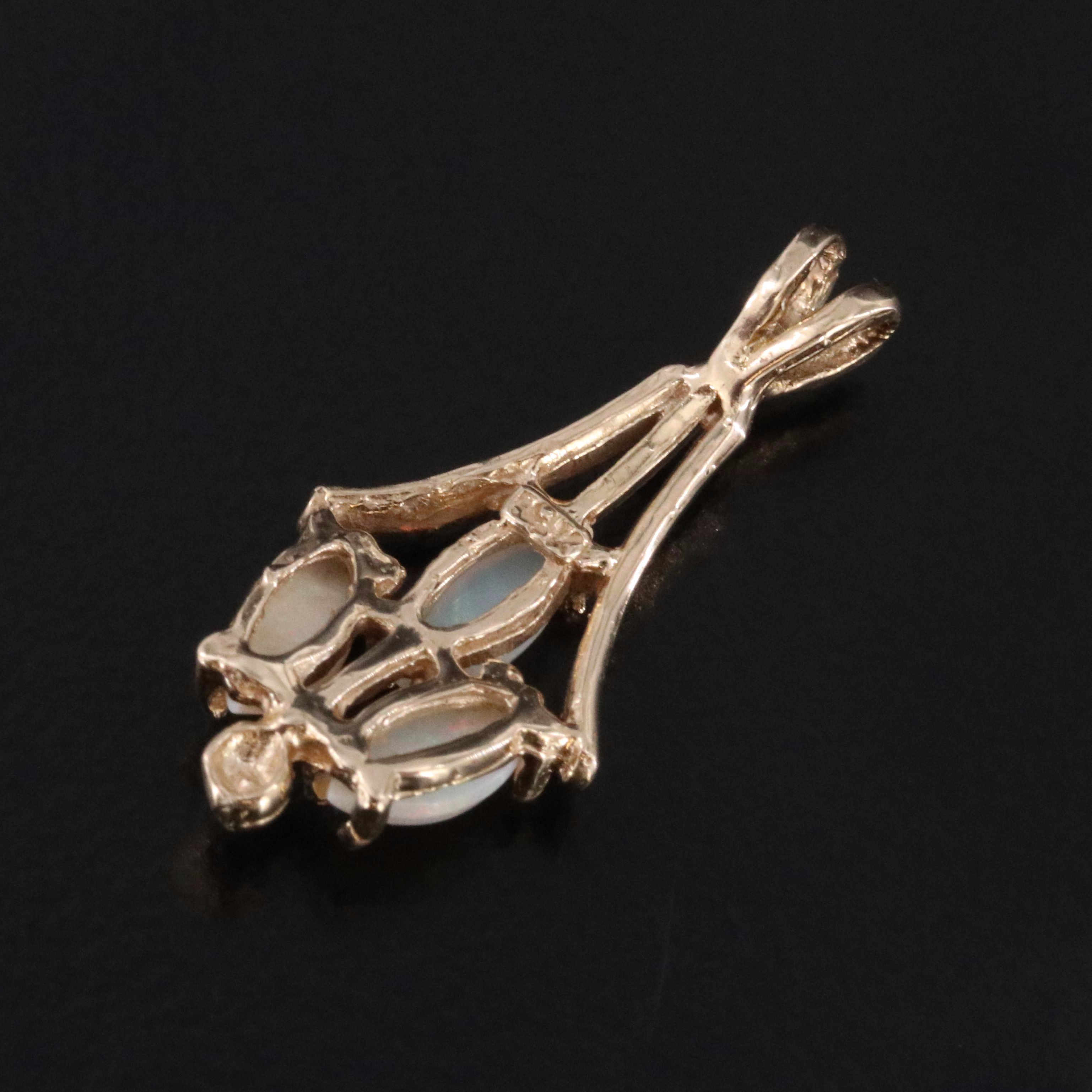 14K Opal Pendant