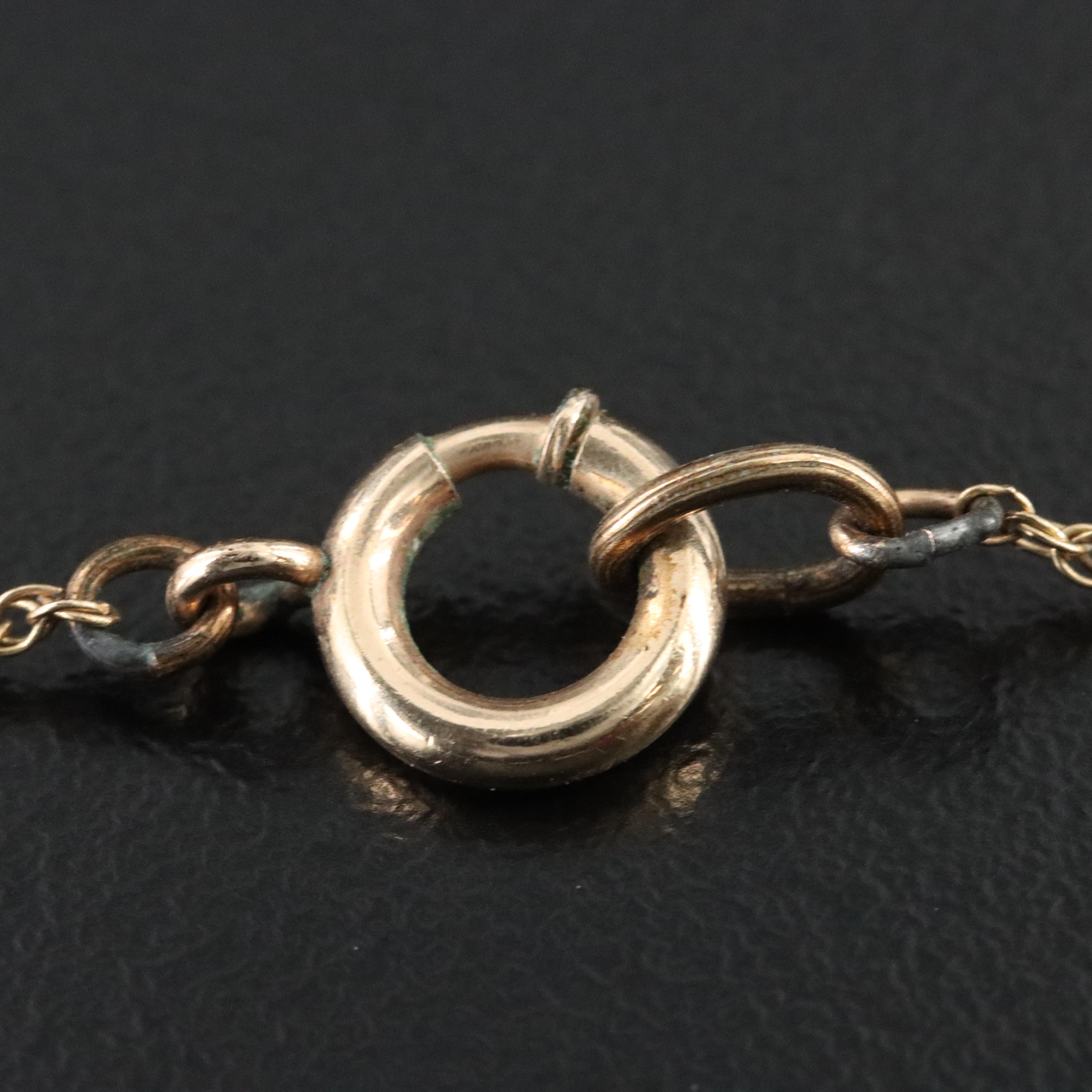 10K Sapphire and Diamond Necklace