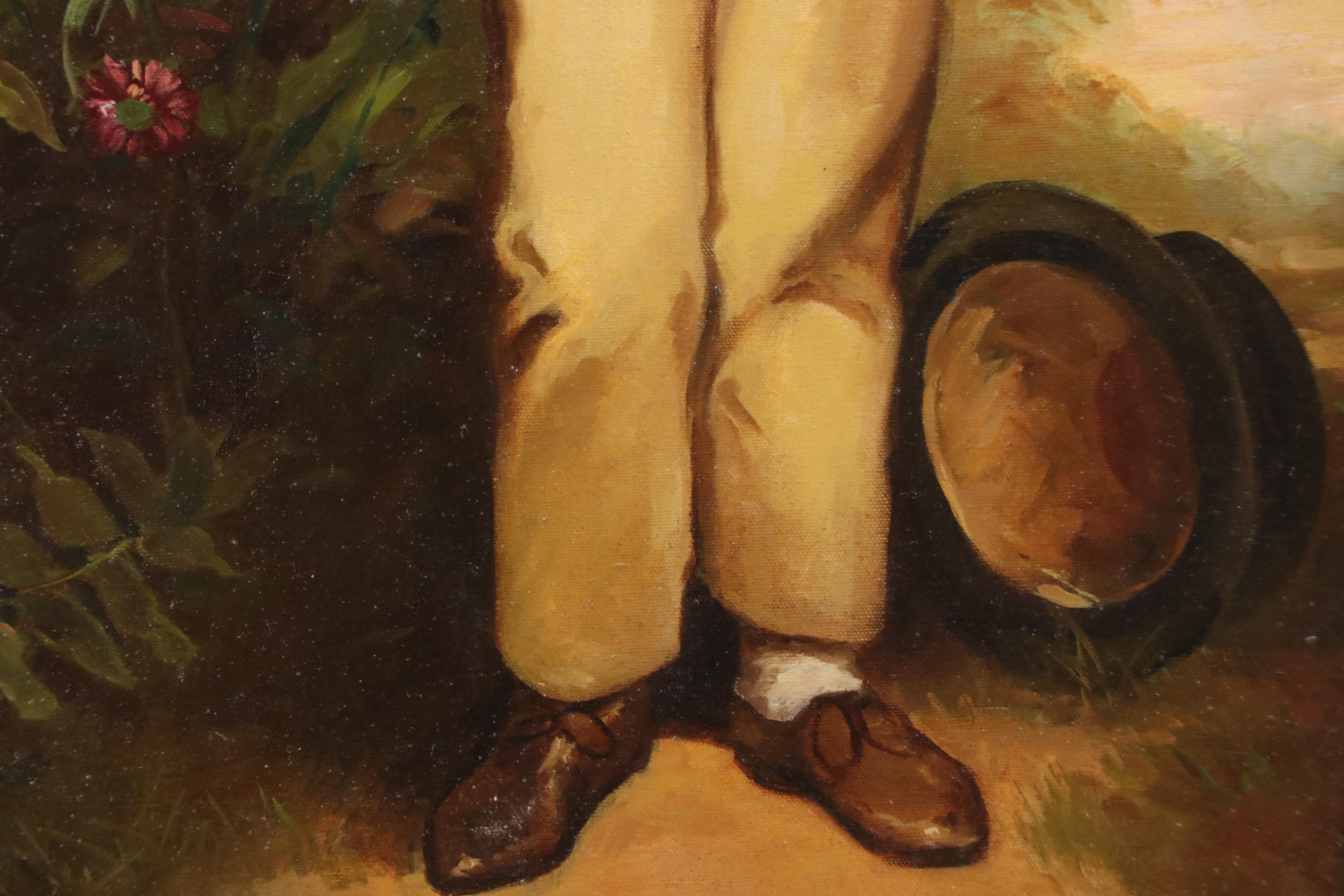 Oil Painting After Arthur William Devis "Good Companions"