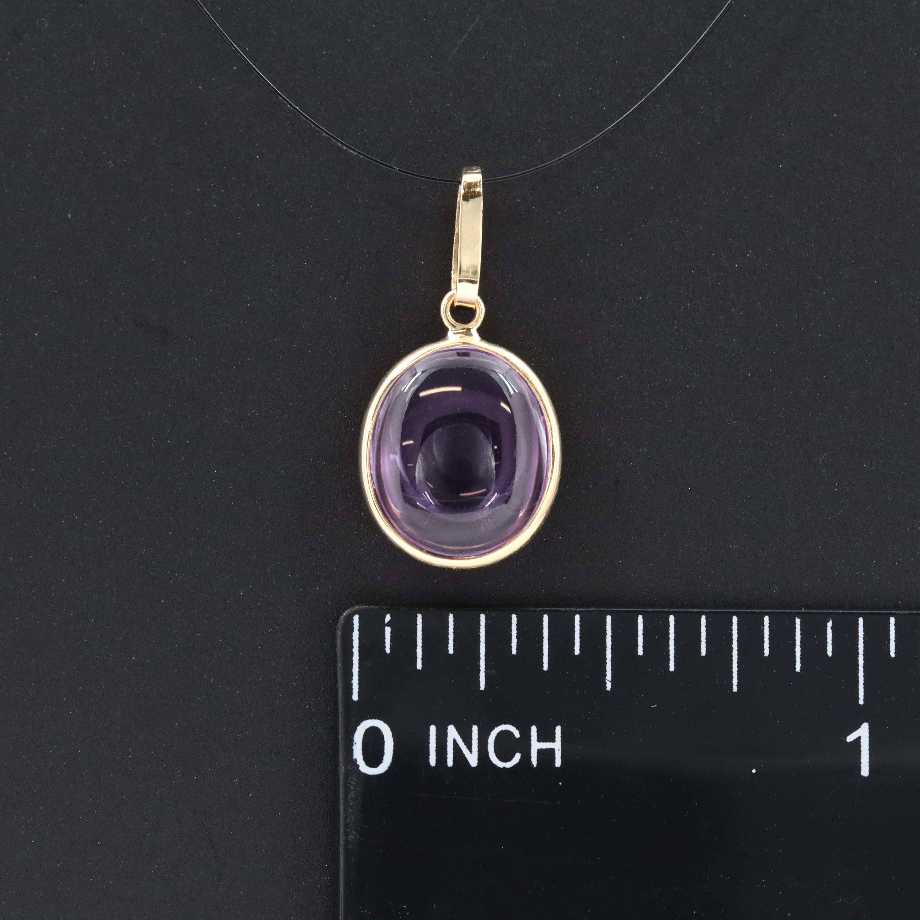 14K Amethyst Pendant