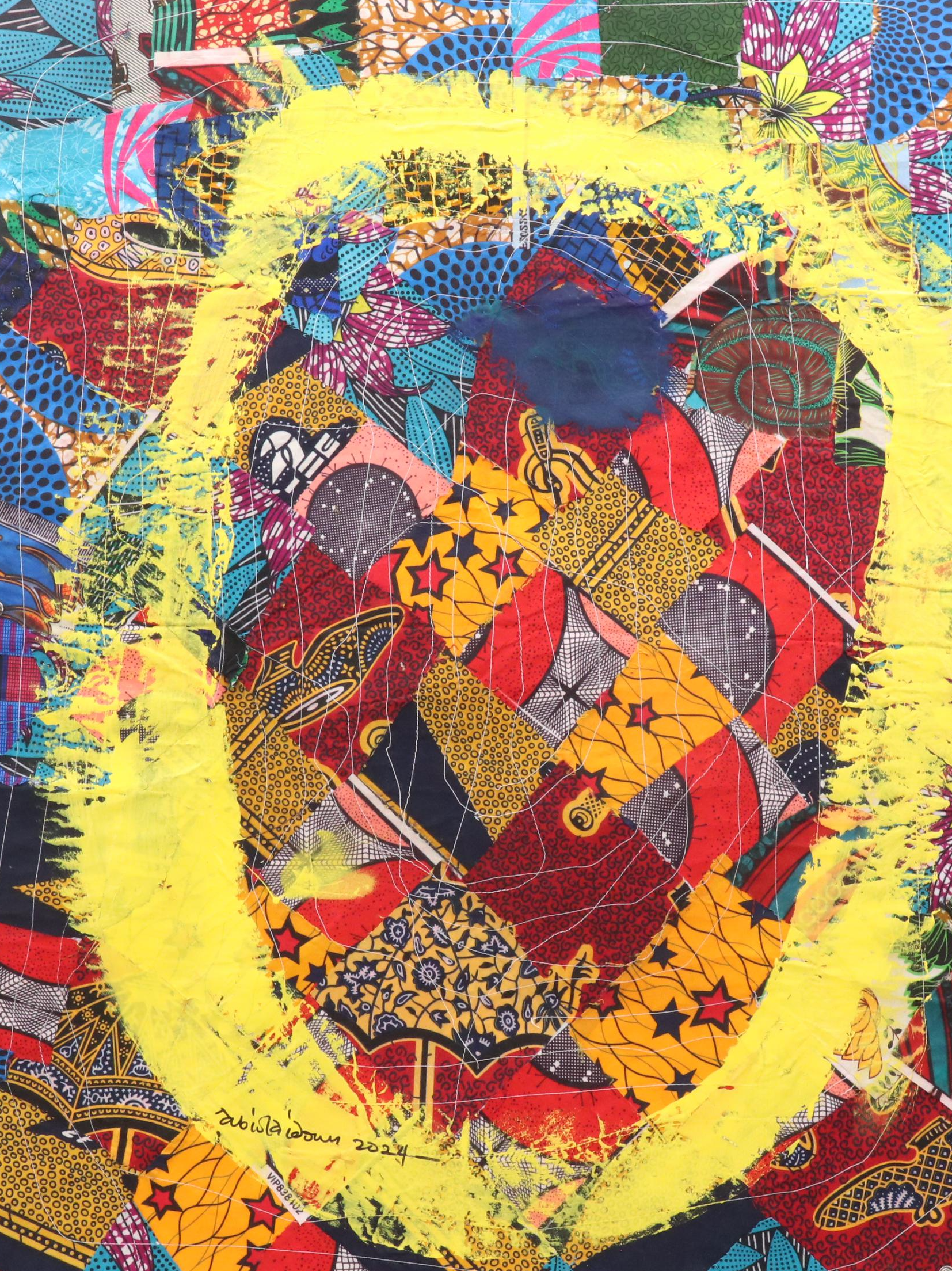 Abiola Idowu Abstract Collage "Love (Humanity)," 2024