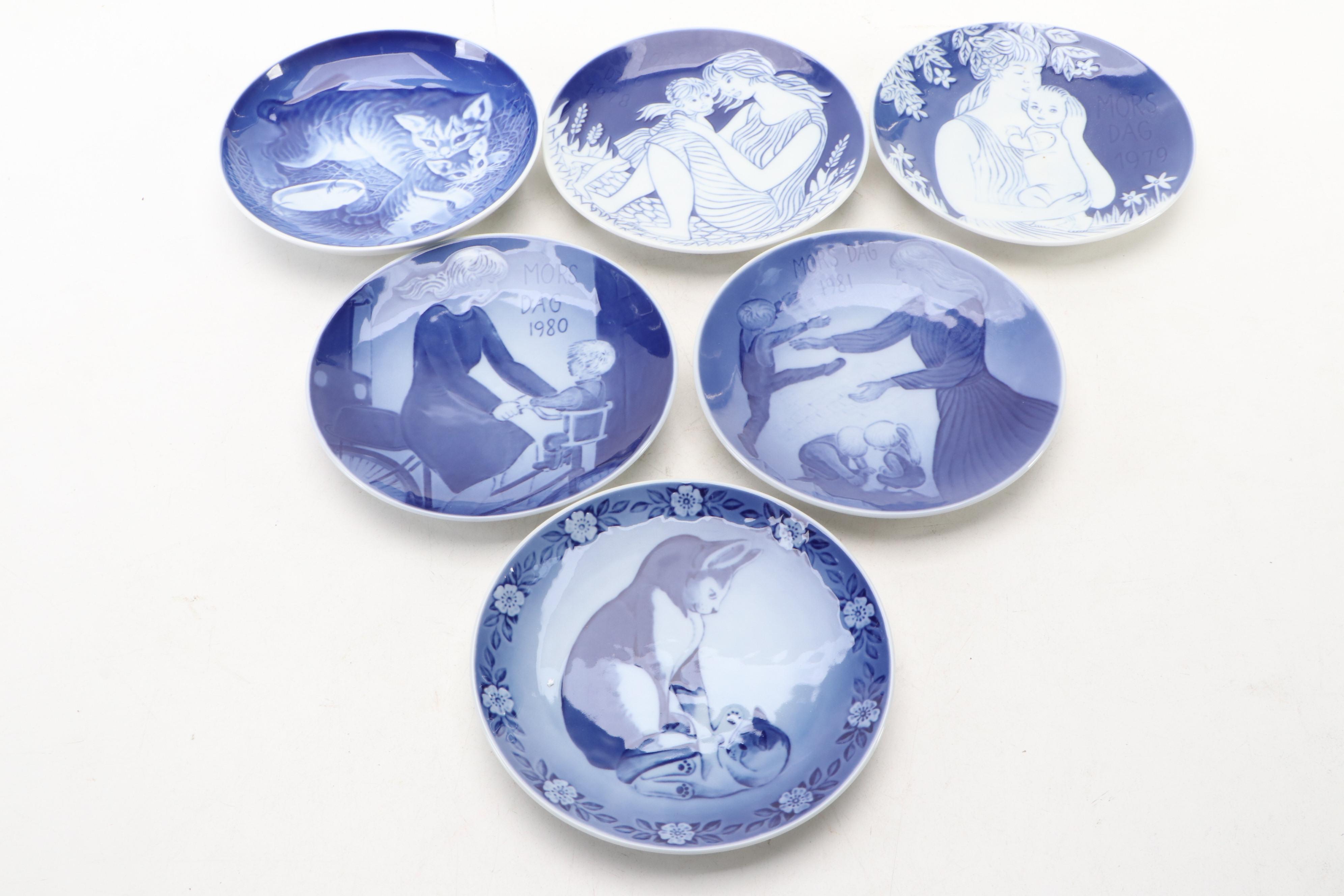 Bing & Grøndahl and Royal Copenhagen Annual Mother's Day Collector Plates