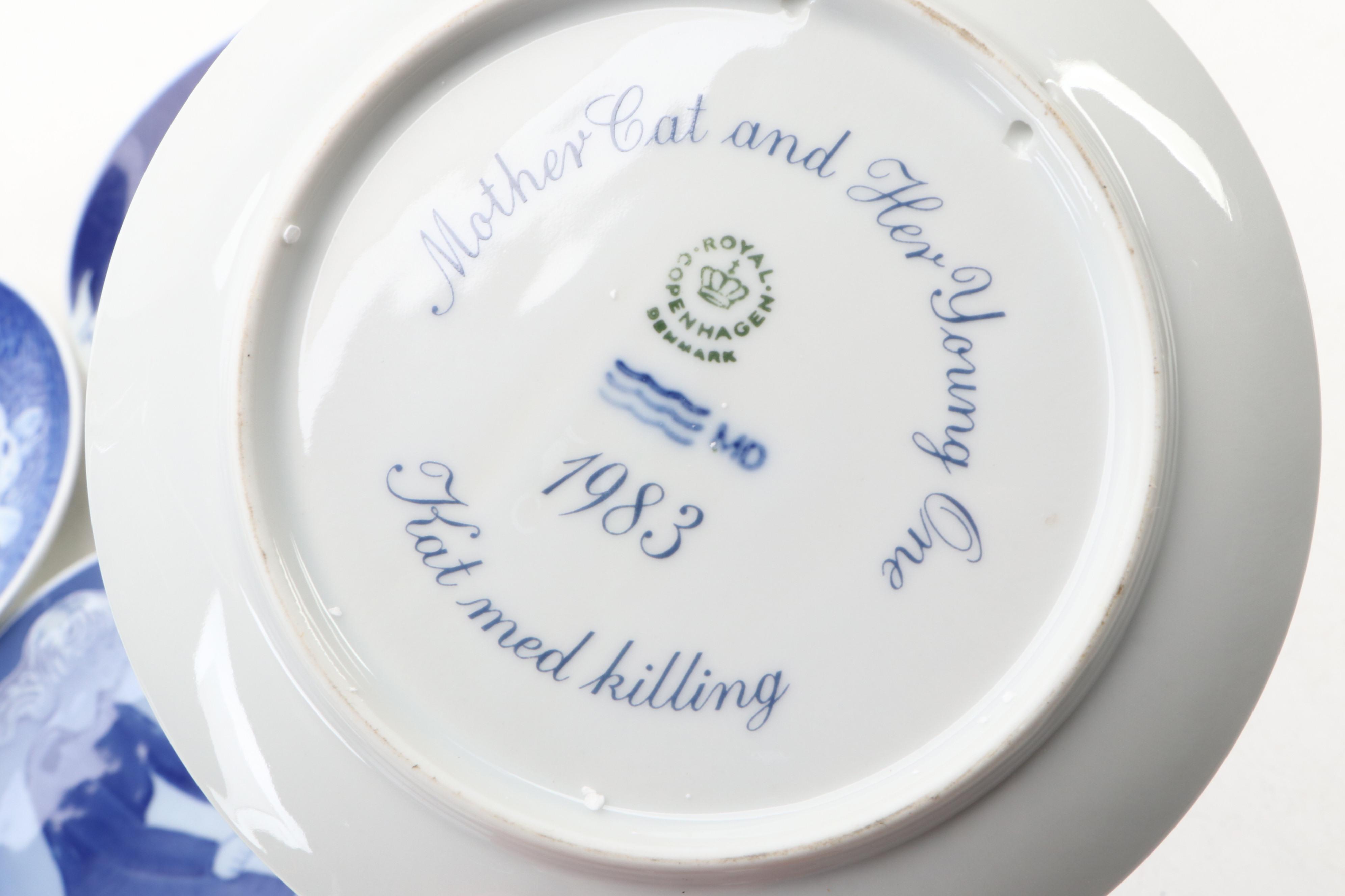 Bing & Grøndahl and Royal Copenhagen Annual Mother's Day Collector Plates