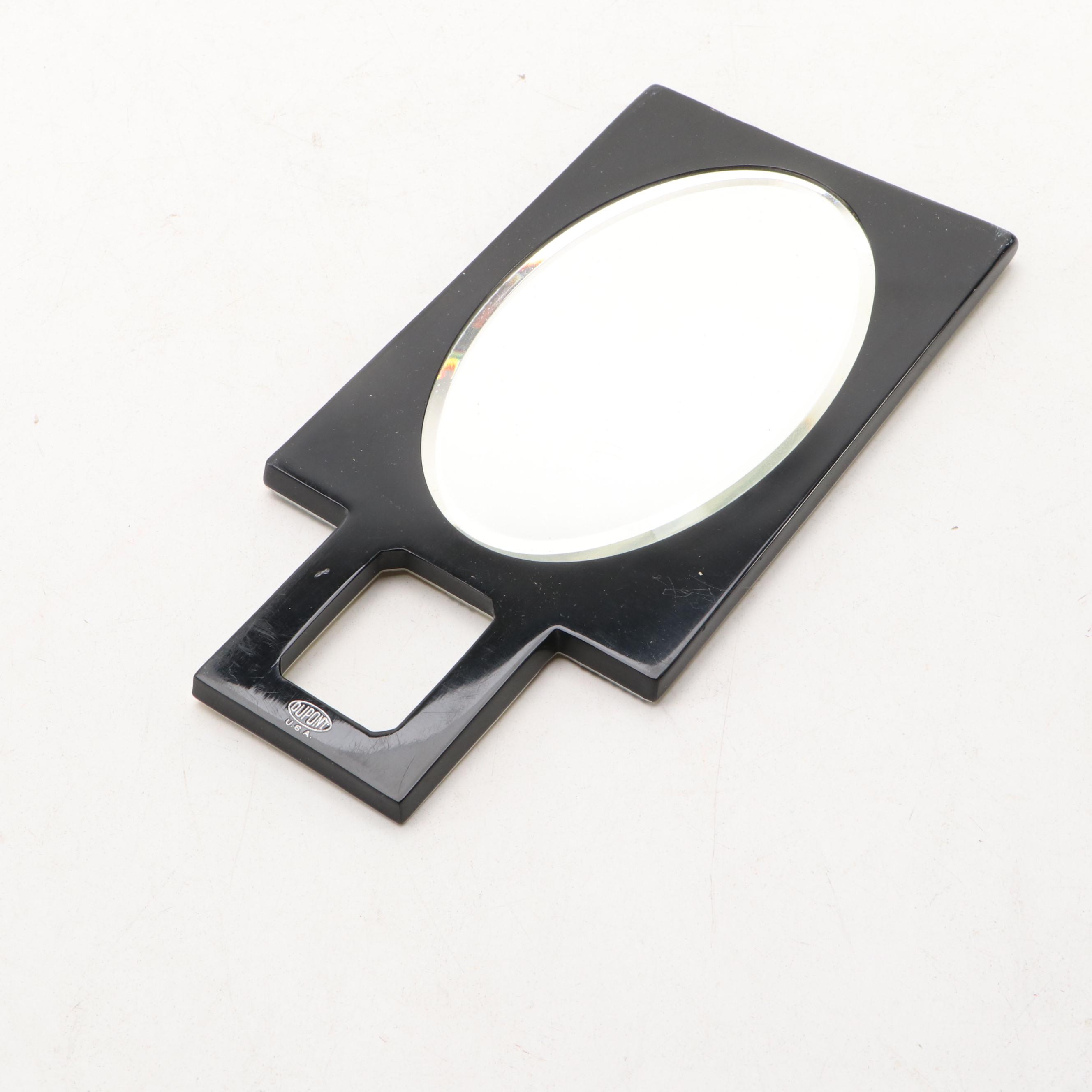 Dupont Art Deco Style Celluloid Vanity Kit with Mirror and Bottle