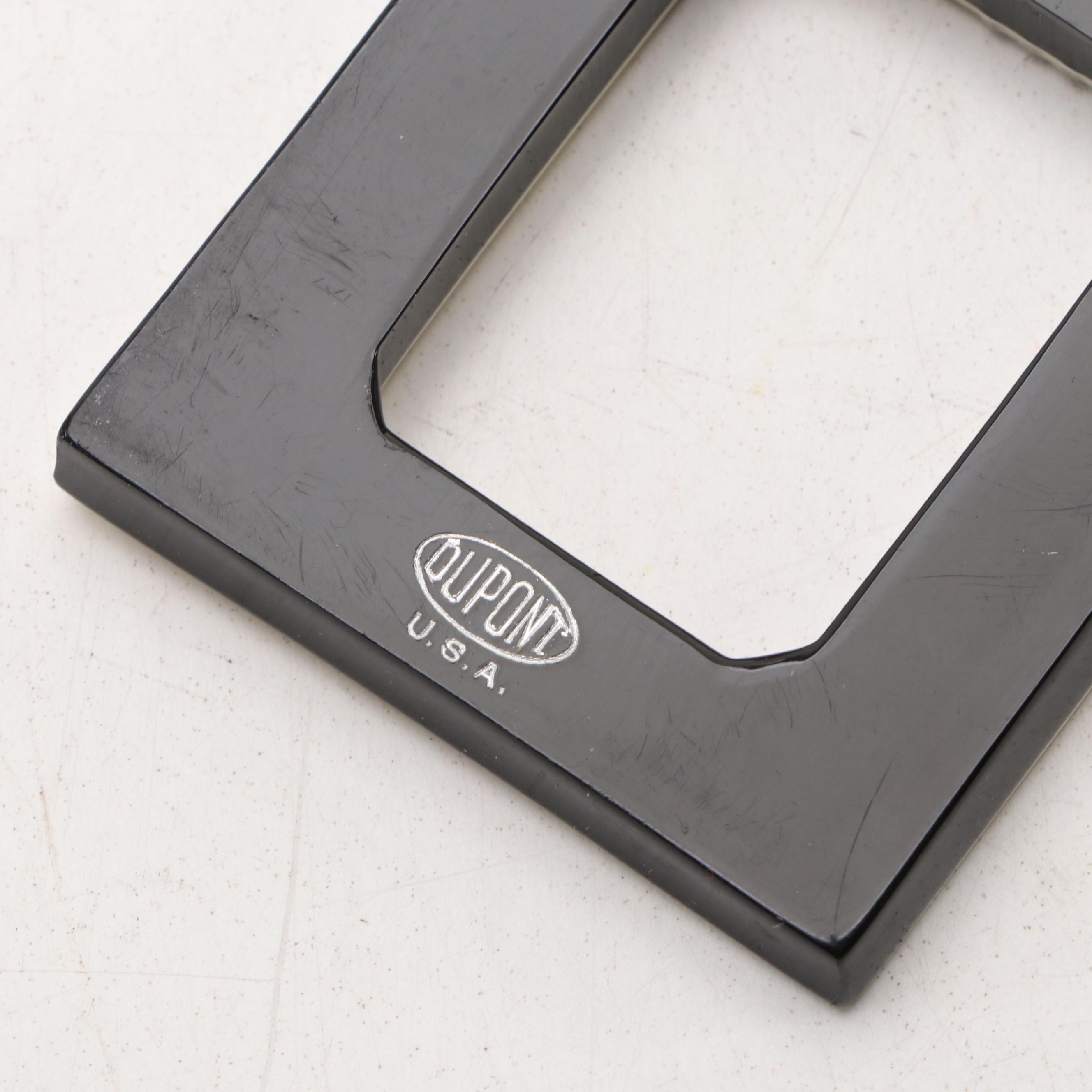 Dupont Art Deco Style Celluloid Vanity Kit with Mirror and Bottle