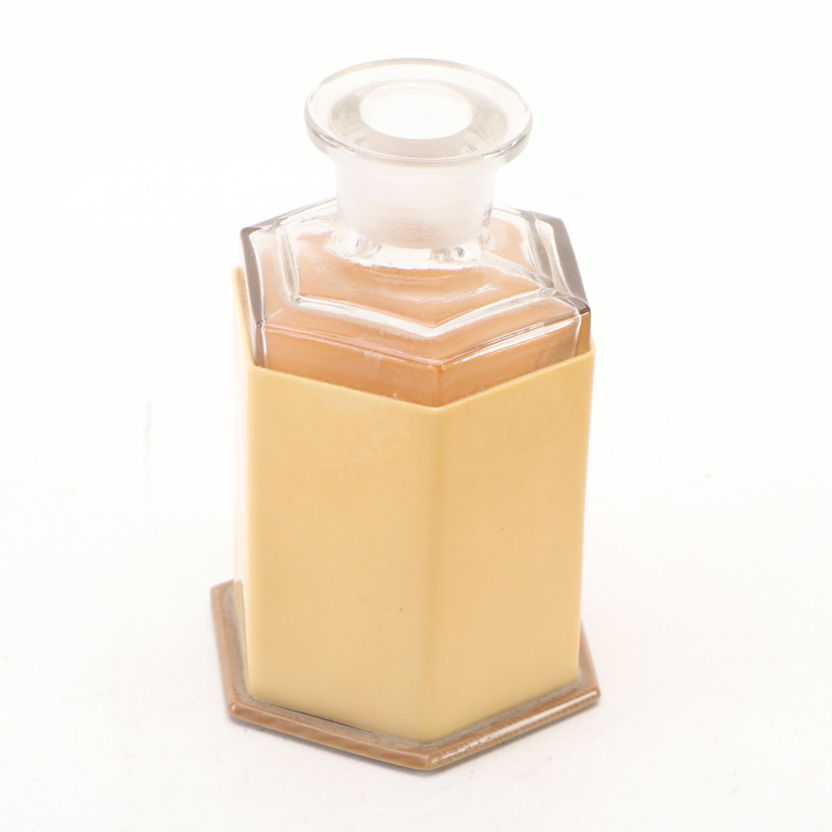 Dupont Art Deco Style Celluloid Vanity Kit with Mirror and Bottle