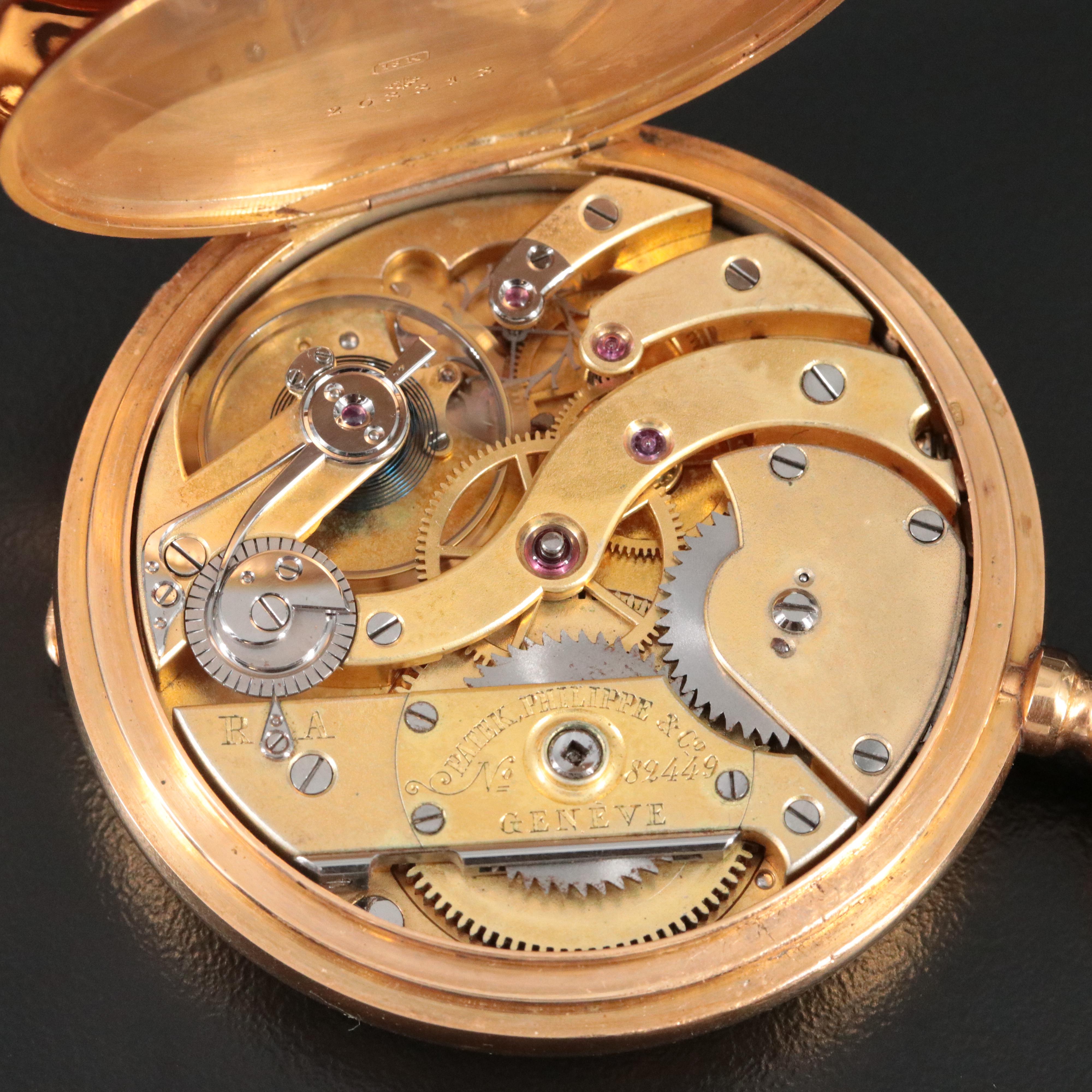Patek Philippe & Co 18K Gold Antique Pocket Watch c.1885-1890