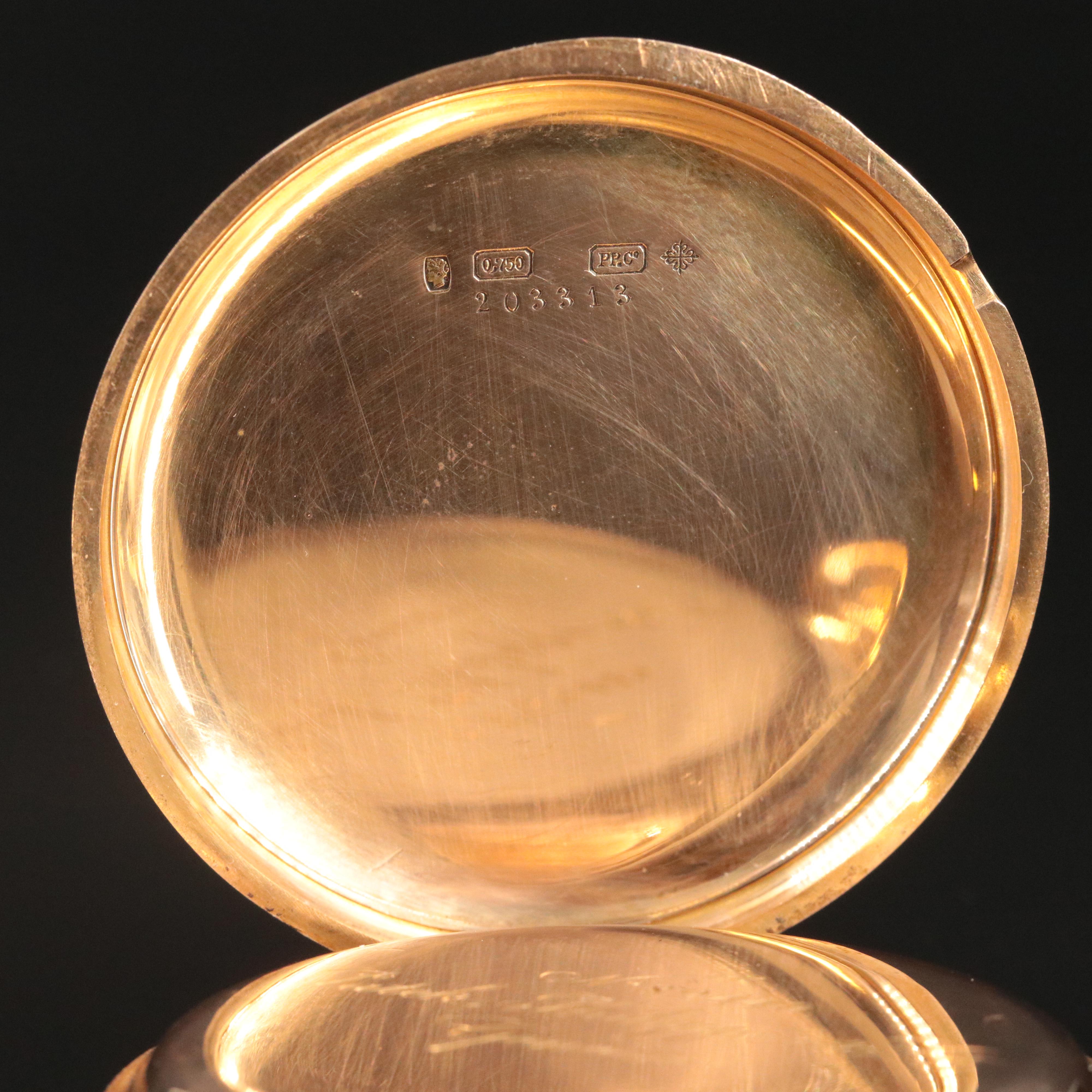 Patek Philippe & Co 18K Gold Antique Pocket Watch c.1885-1890