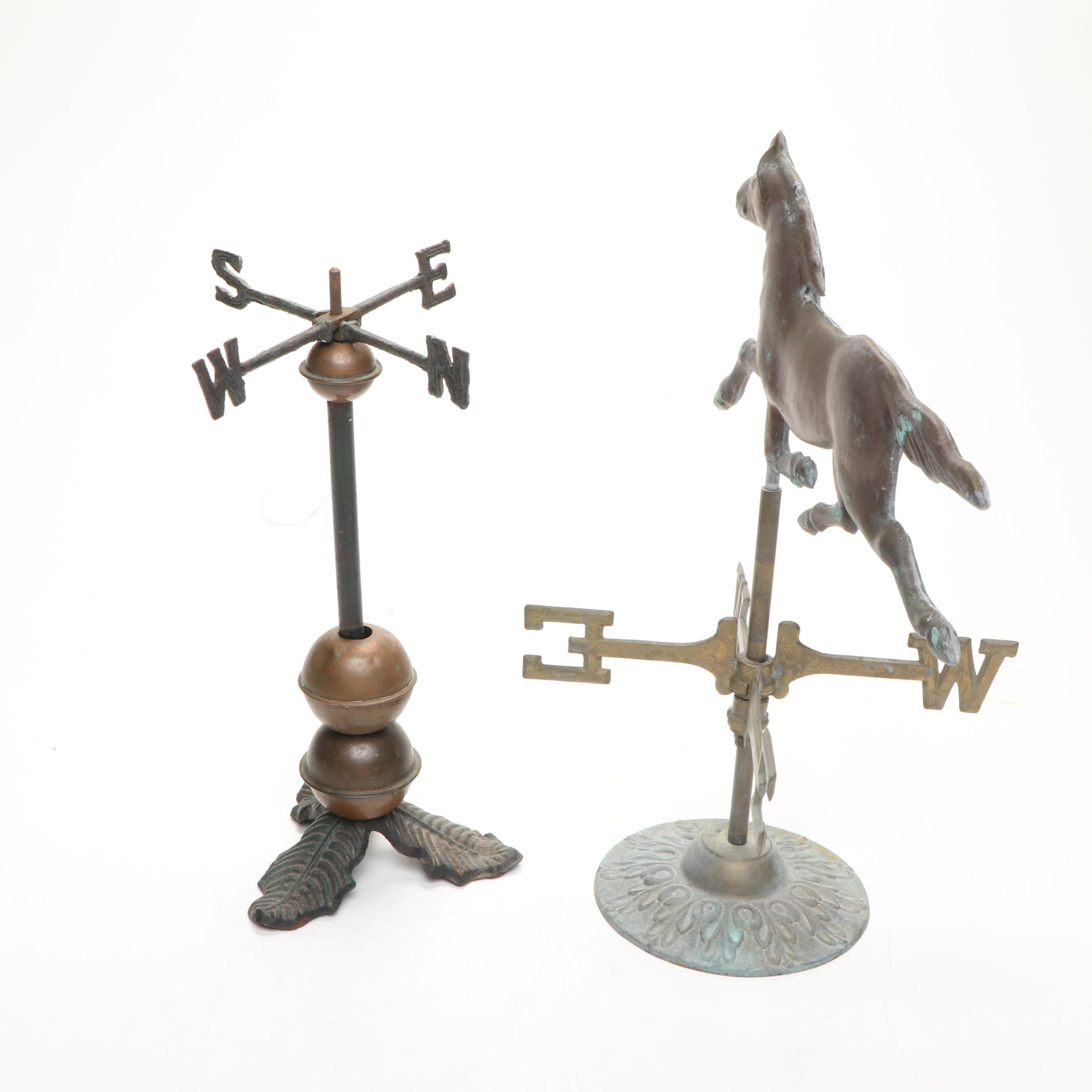 Sigma Cast Reindeer, with Rooster, Trotting Horse, Other Weather Vanes